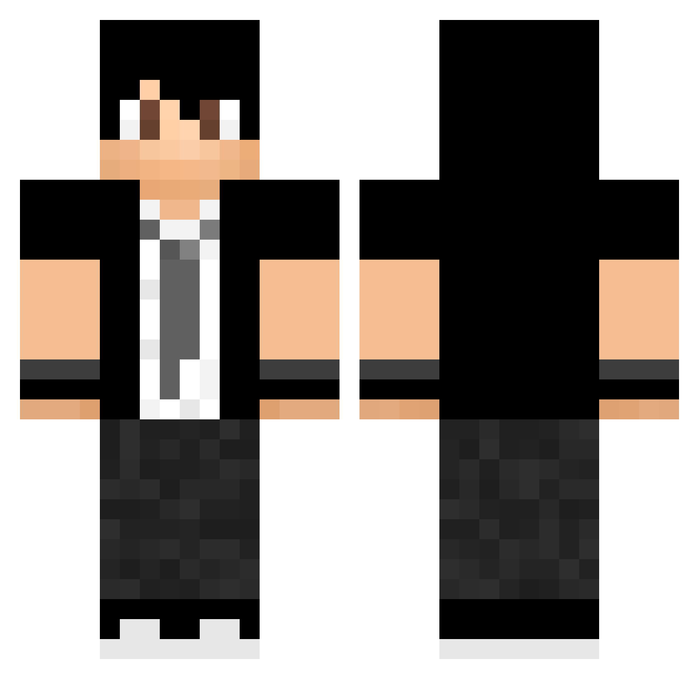 Ruddy2003 Minecraft skin, front and back view