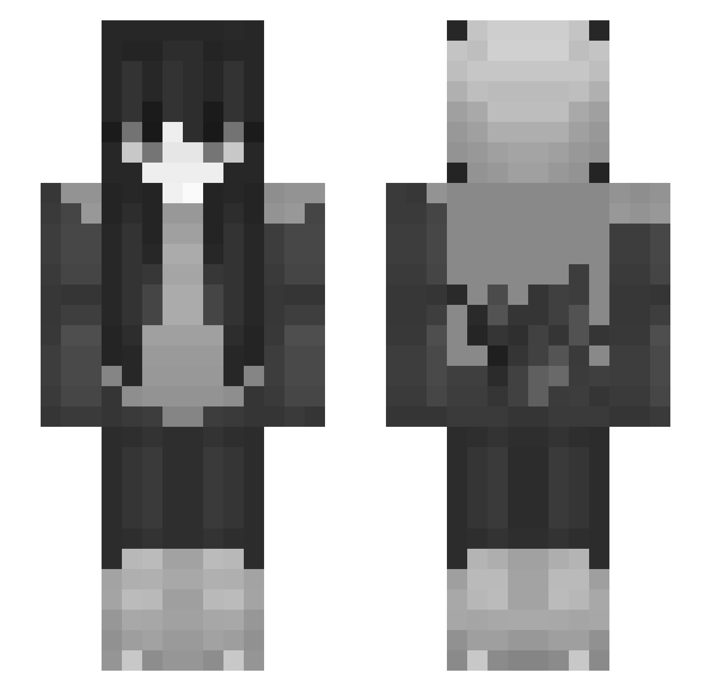 PockemonGHG Minecraft skin, front and back view