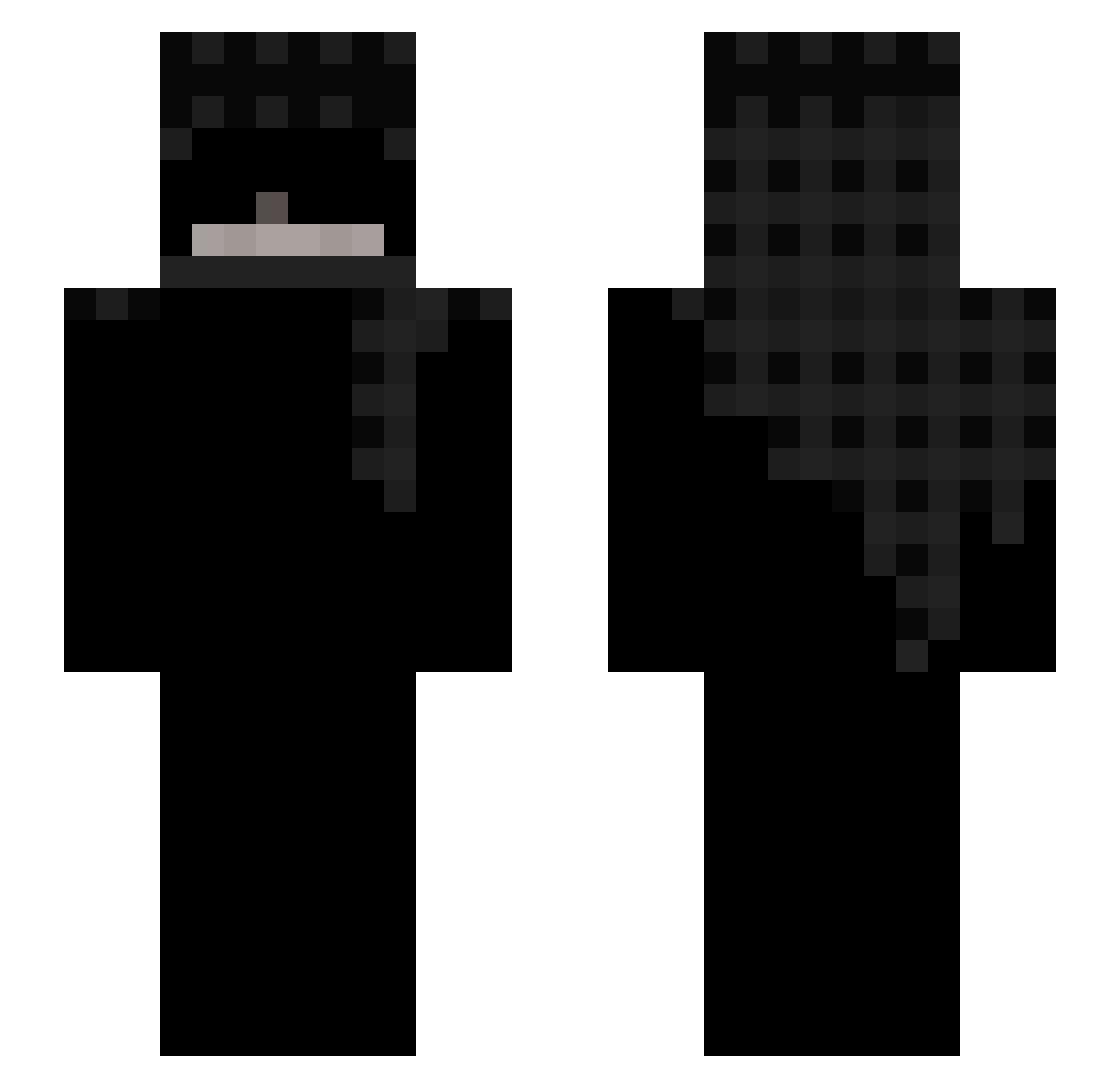 T3mp3st31 Minecraft skin, front and back view