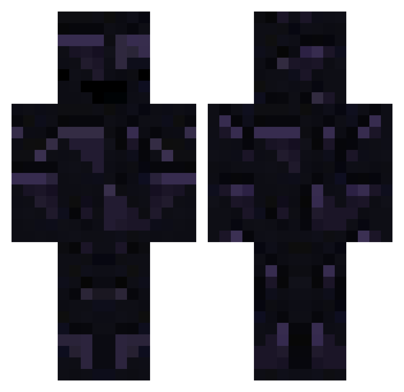 SenpaiJackie Minecraft skin, front and back view