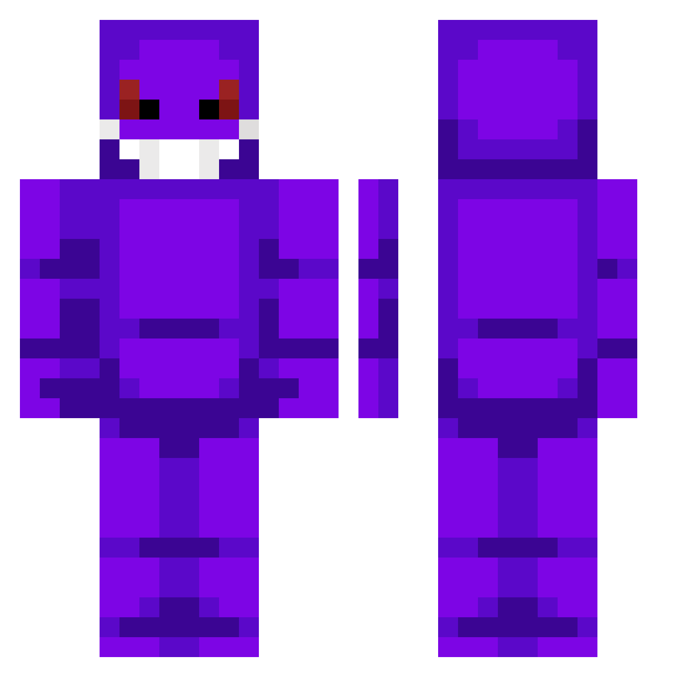 Mateoz_ Minecraft skin, front and back view