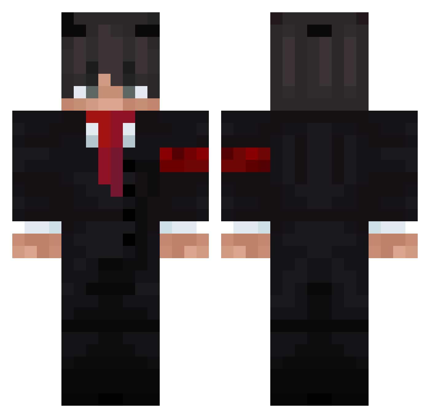 hi_00_me Minecraft skin, front and back view