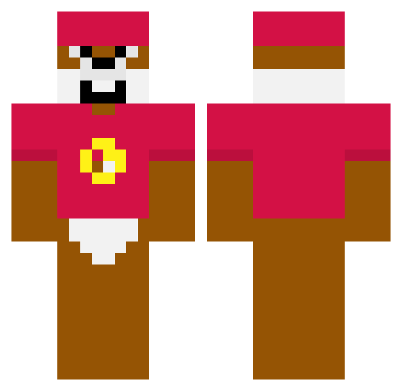 willlevisfan7 Minecraft skin, front and back view