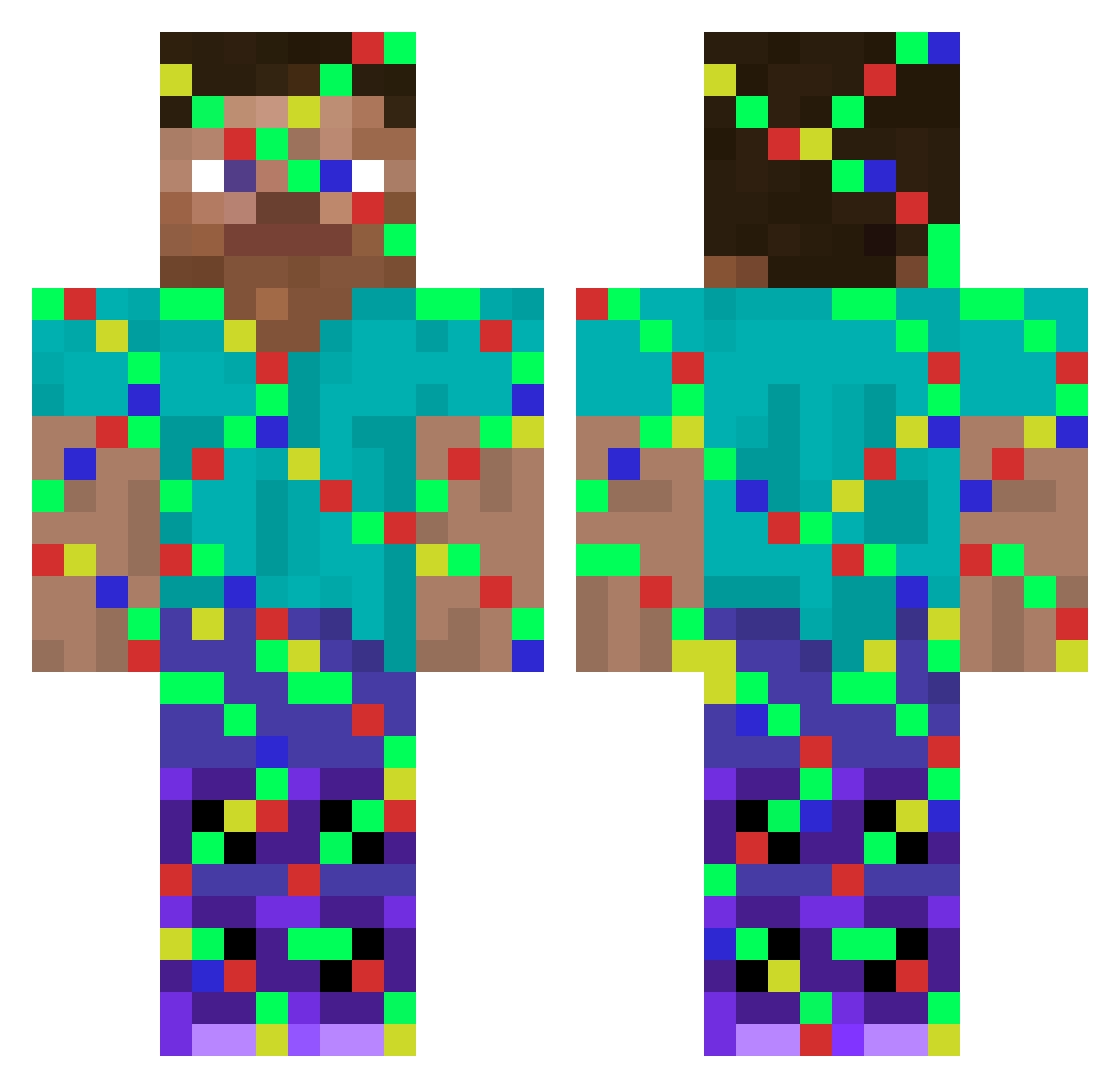 stefan_19 Minecraft skin, front and back view