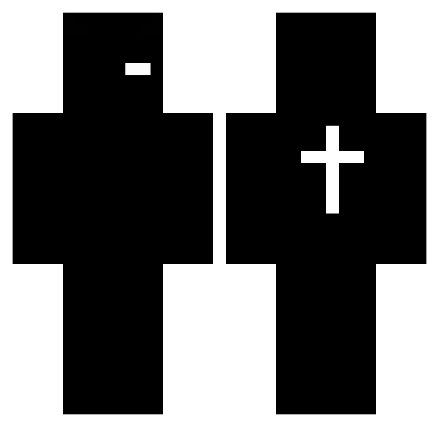 Un_f4zed Minecraft skin, front and back view
