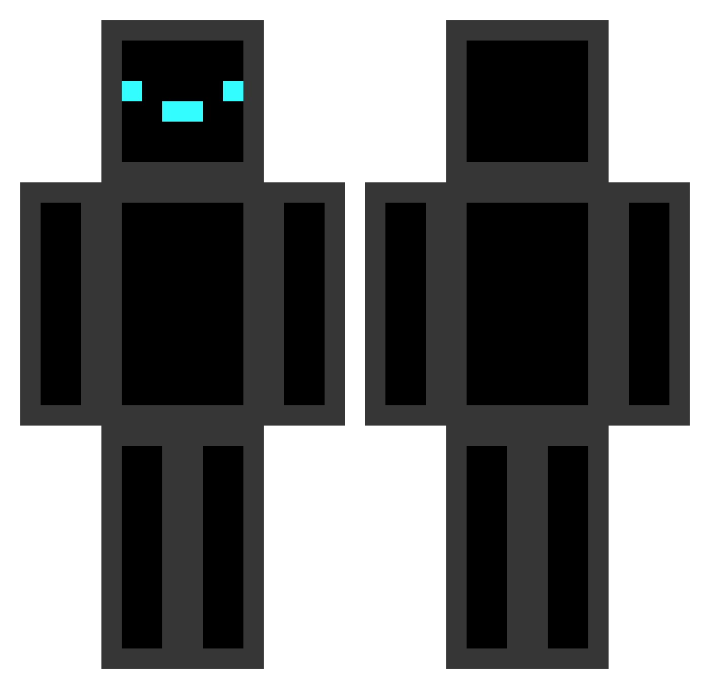 R0thMC Minecraft skin, front and back view