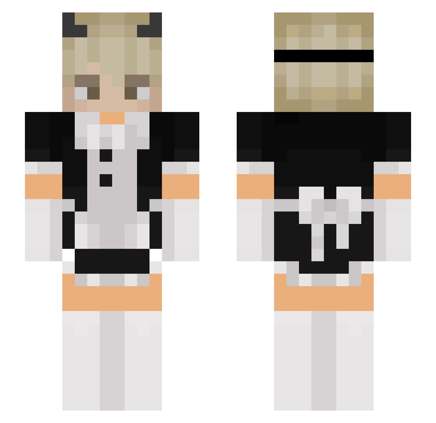 itzMichellikus Minecraft skin, front and back view