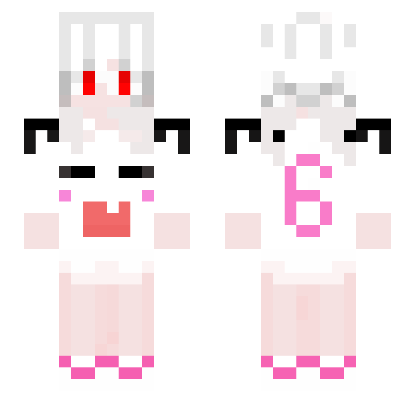 ZZH39399 Minecraft skin, front and back view