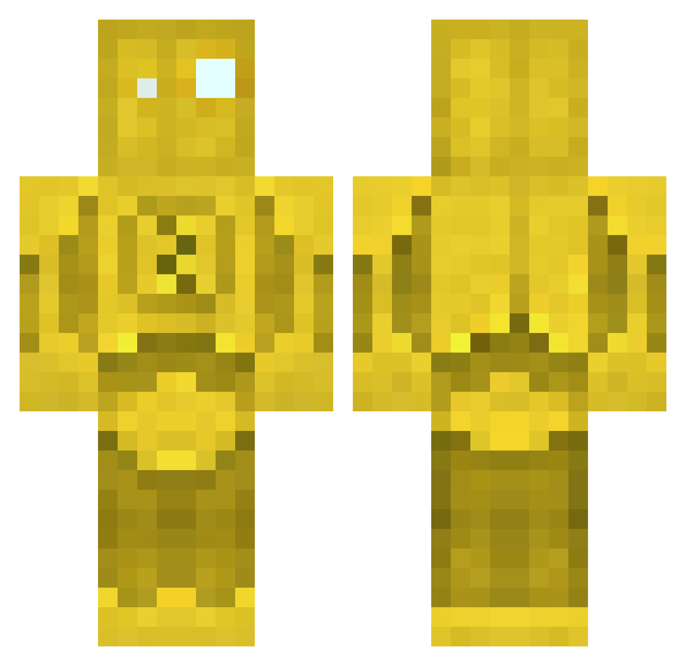 _zandr Minecraft skin, front and back view