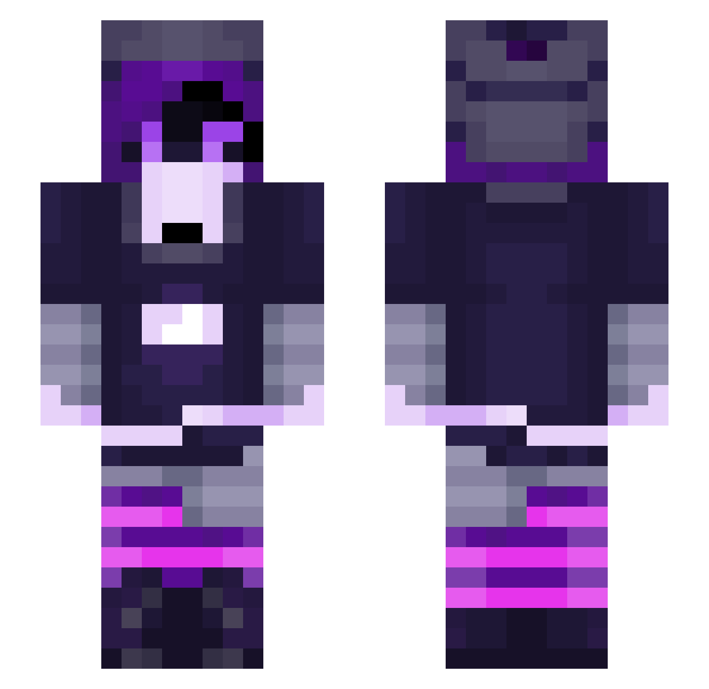 Polski_Dijyn Minecraft skin, front and back view
