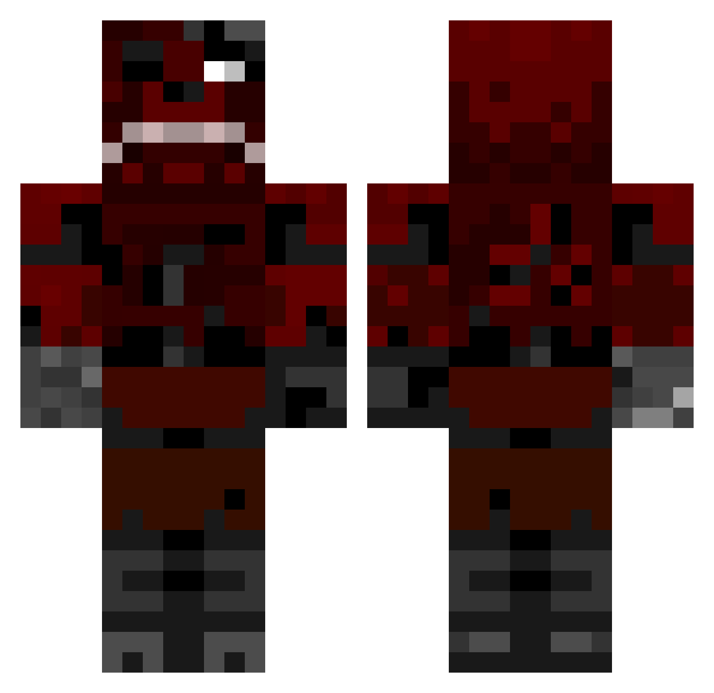 dhruvbest69 Minecraft skin, front and back view