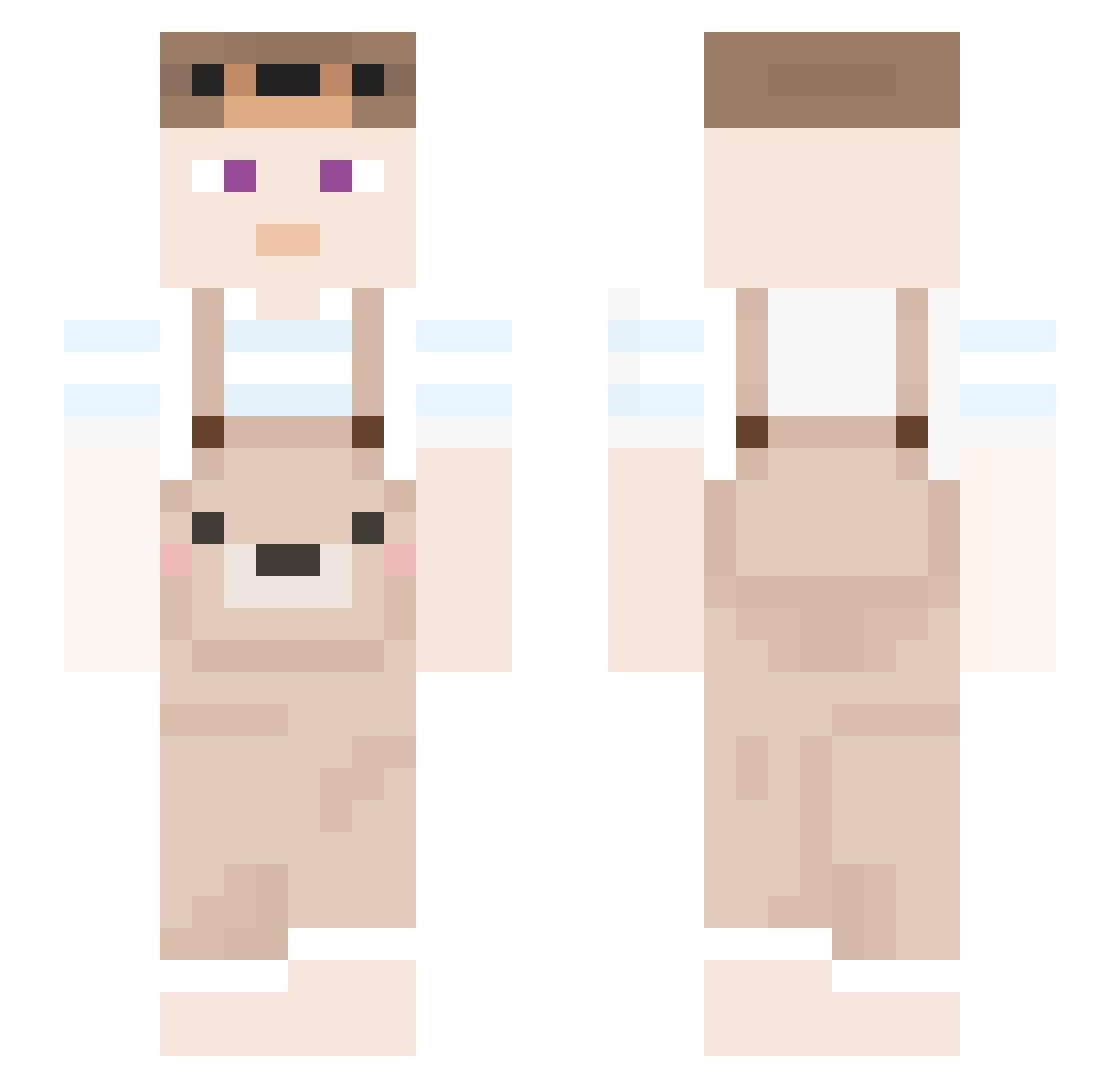yochwan Minecraft skin, front and back view