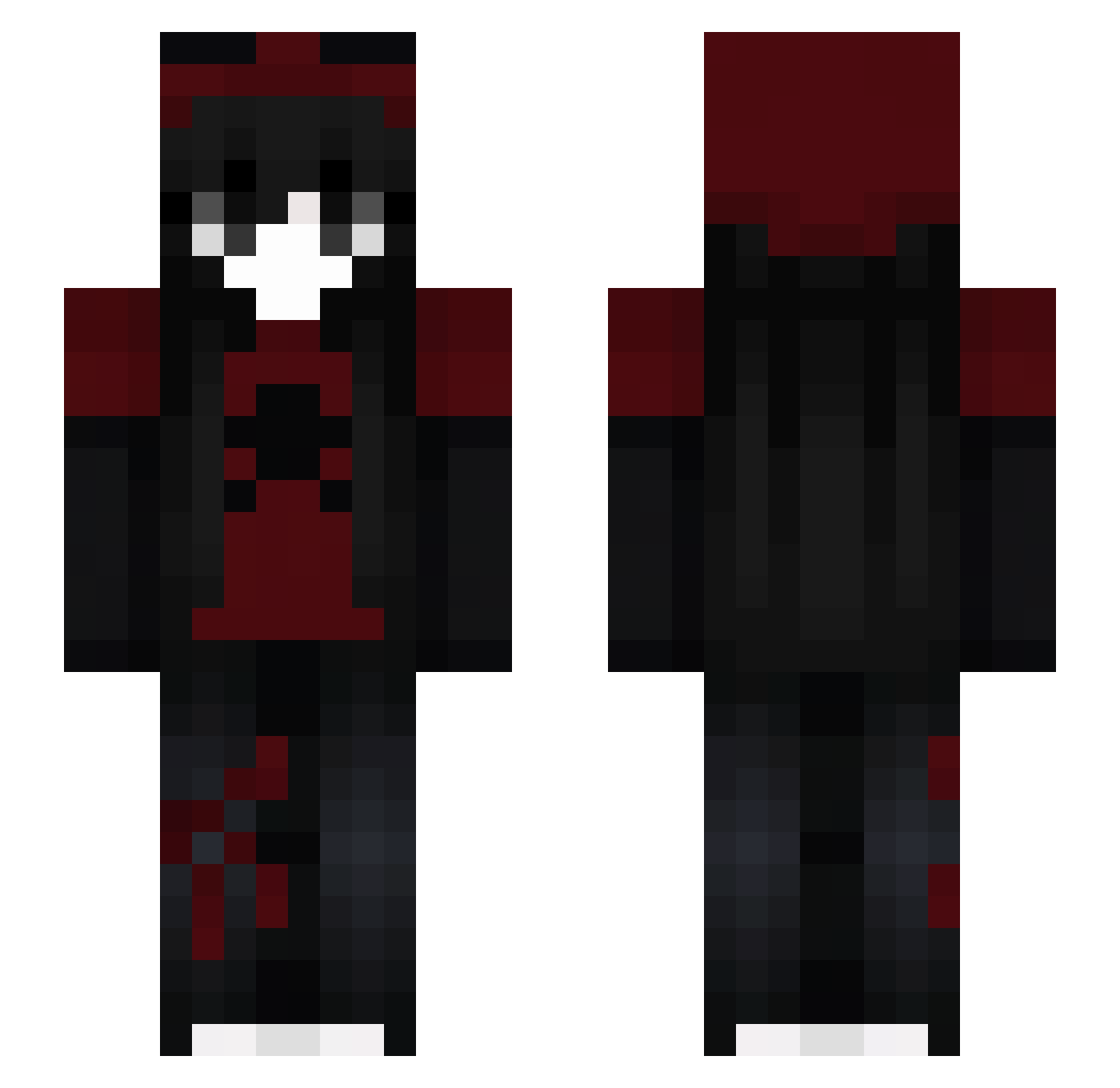 reapviri Minecraft skin, front and back view