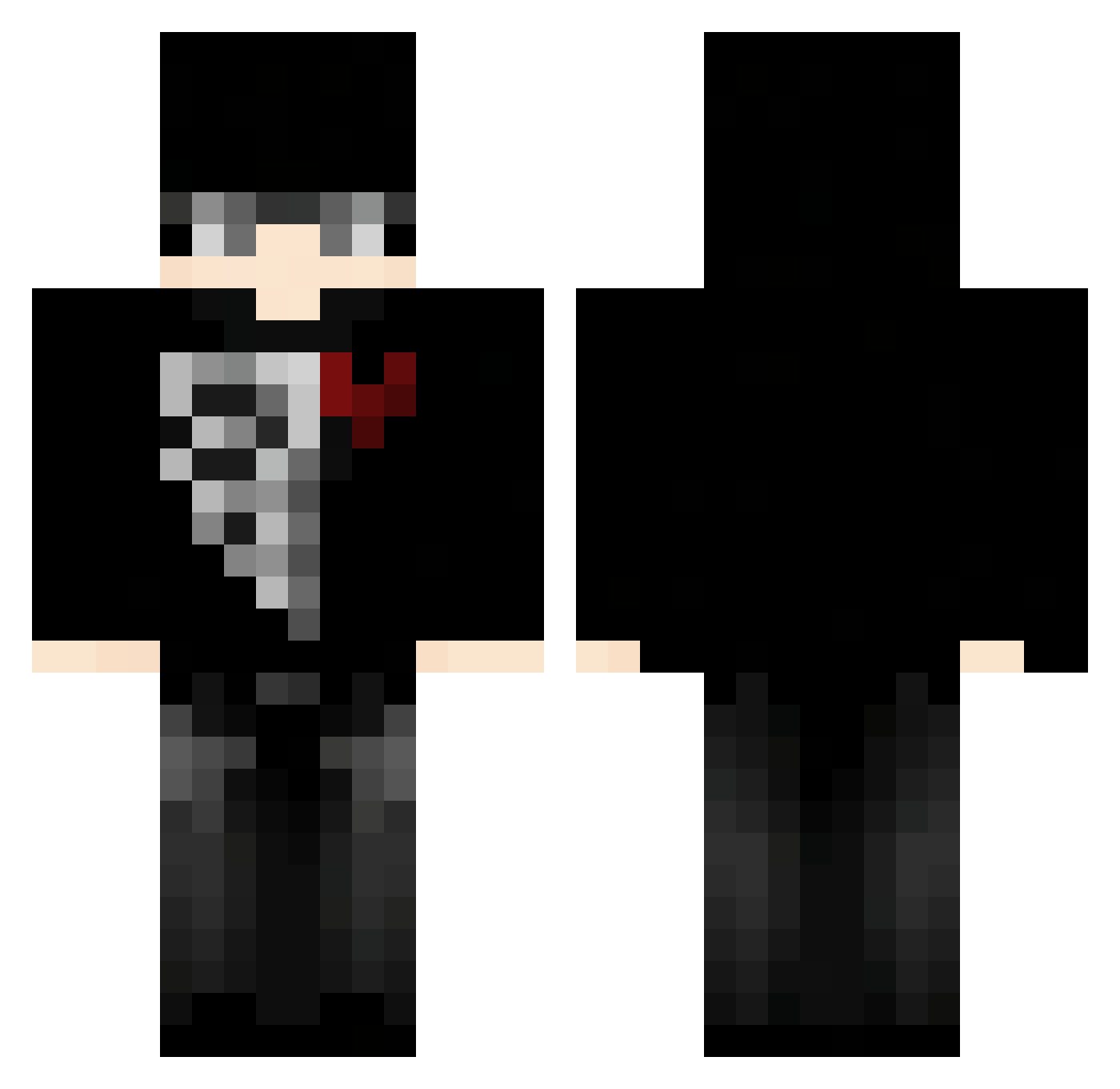 ipitto12 Minecraft skin, front and back view