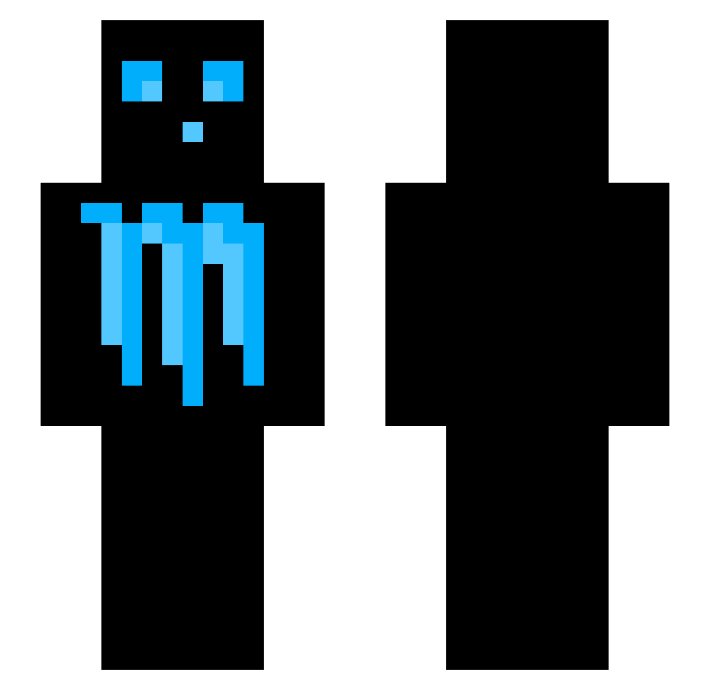 ZQ4X Minecraft skin, front and back view