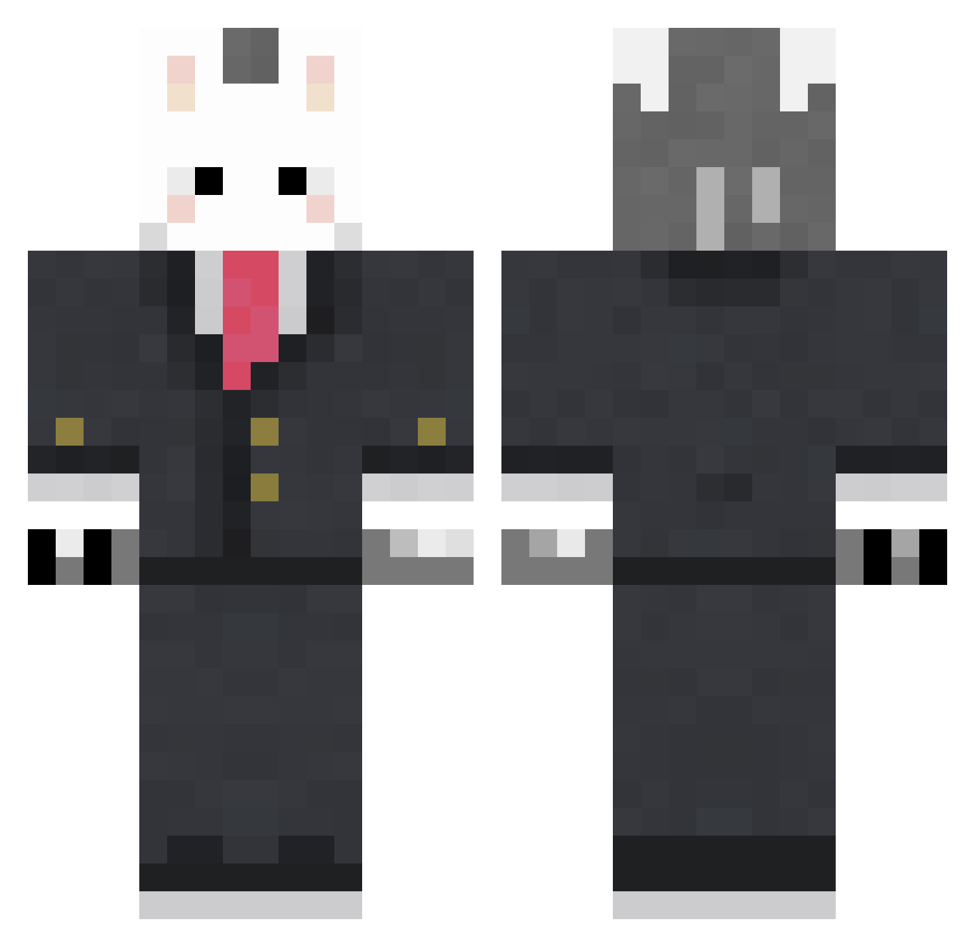intesasanpaolo Minecraft skin, front and back view