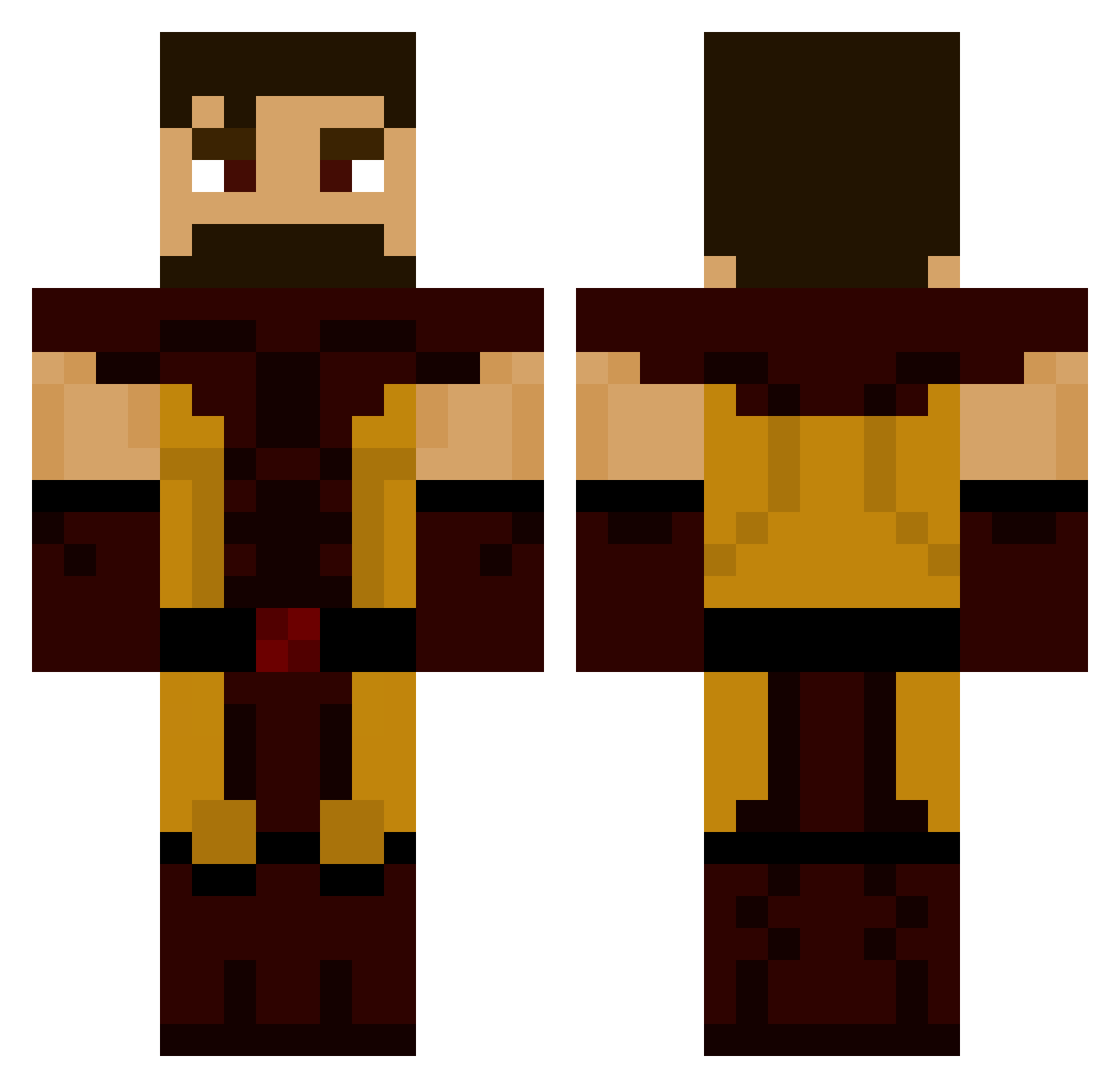 p_gugs57 Minecraft skin, front and back view