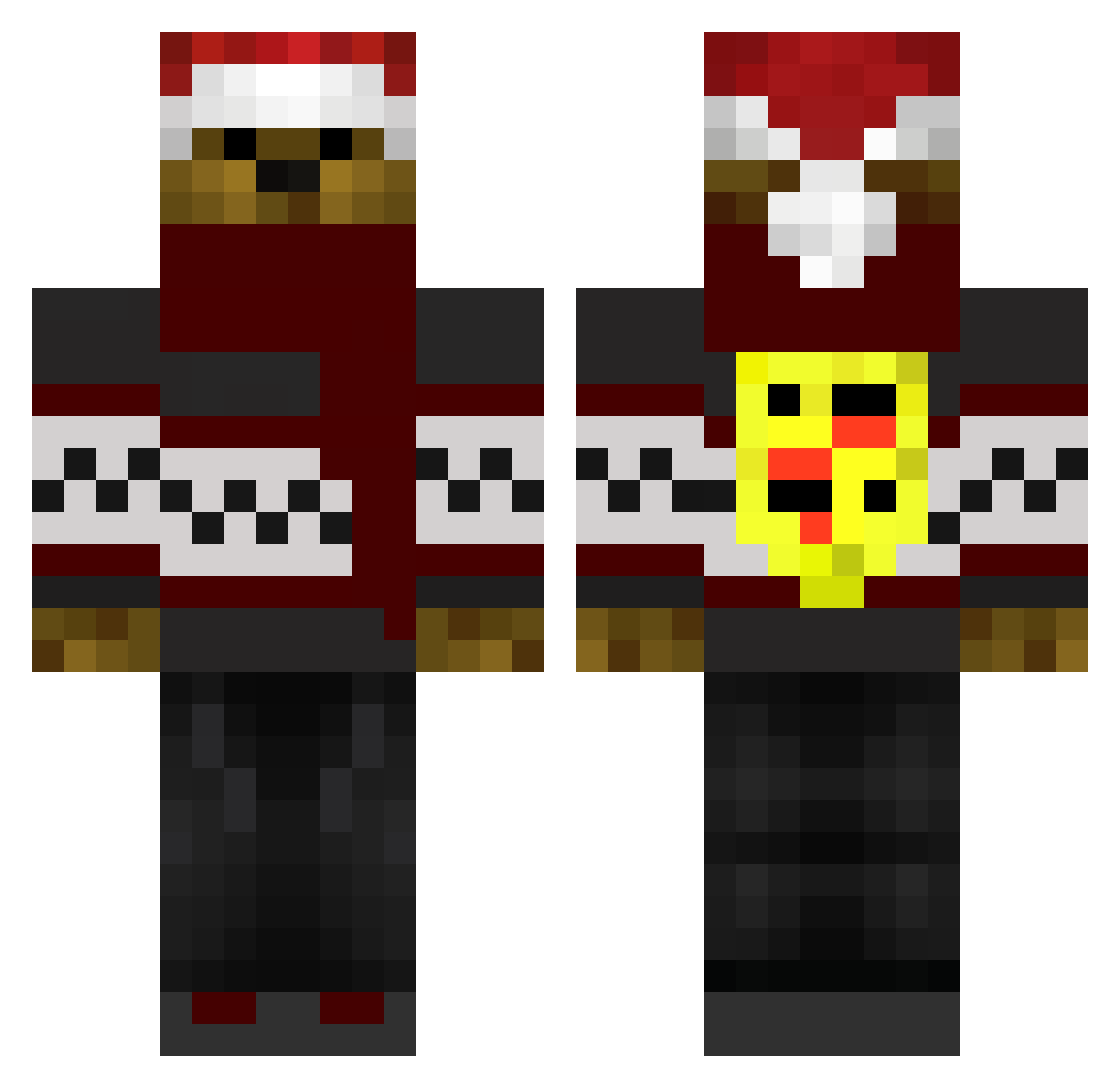 Zithaaa Minecraft skin, front and back view
