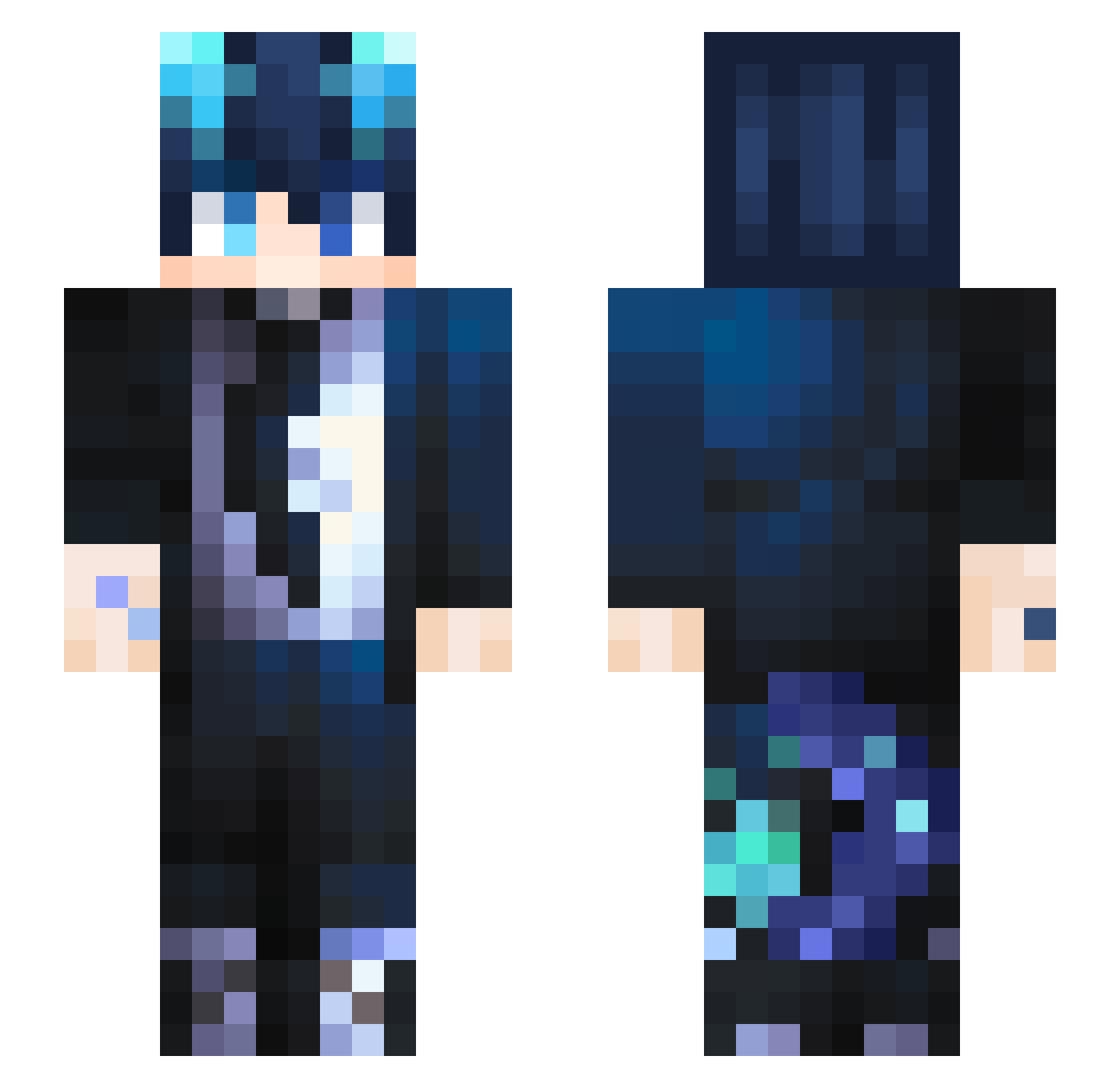 tamago0604 Minecraft skin, front and back view