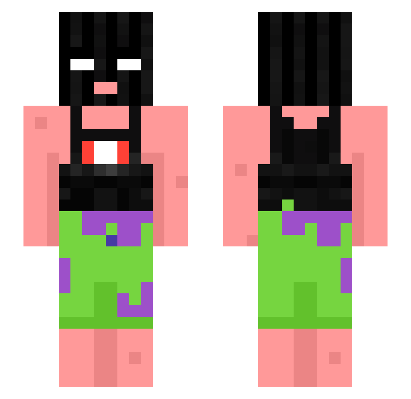 XTheRealGeorgeX Minecraft skin, front and back view