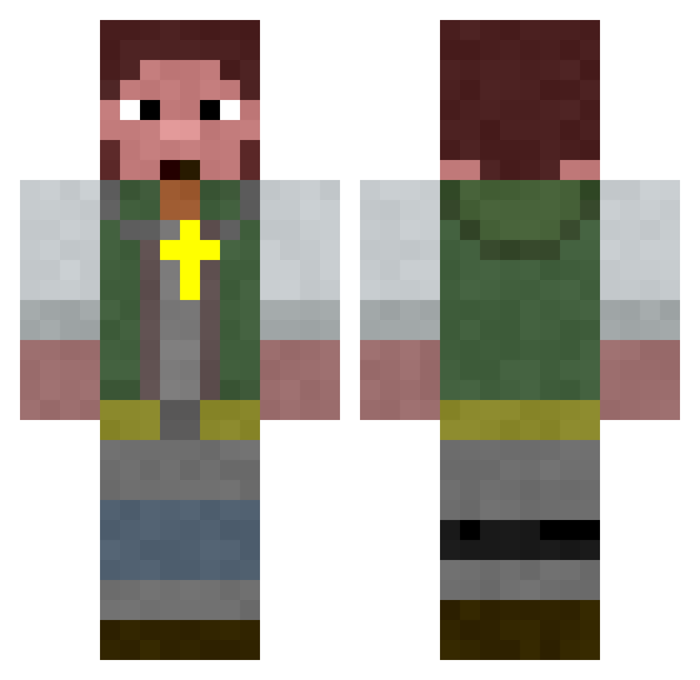 darius00777 Minecraft skin, front and back view