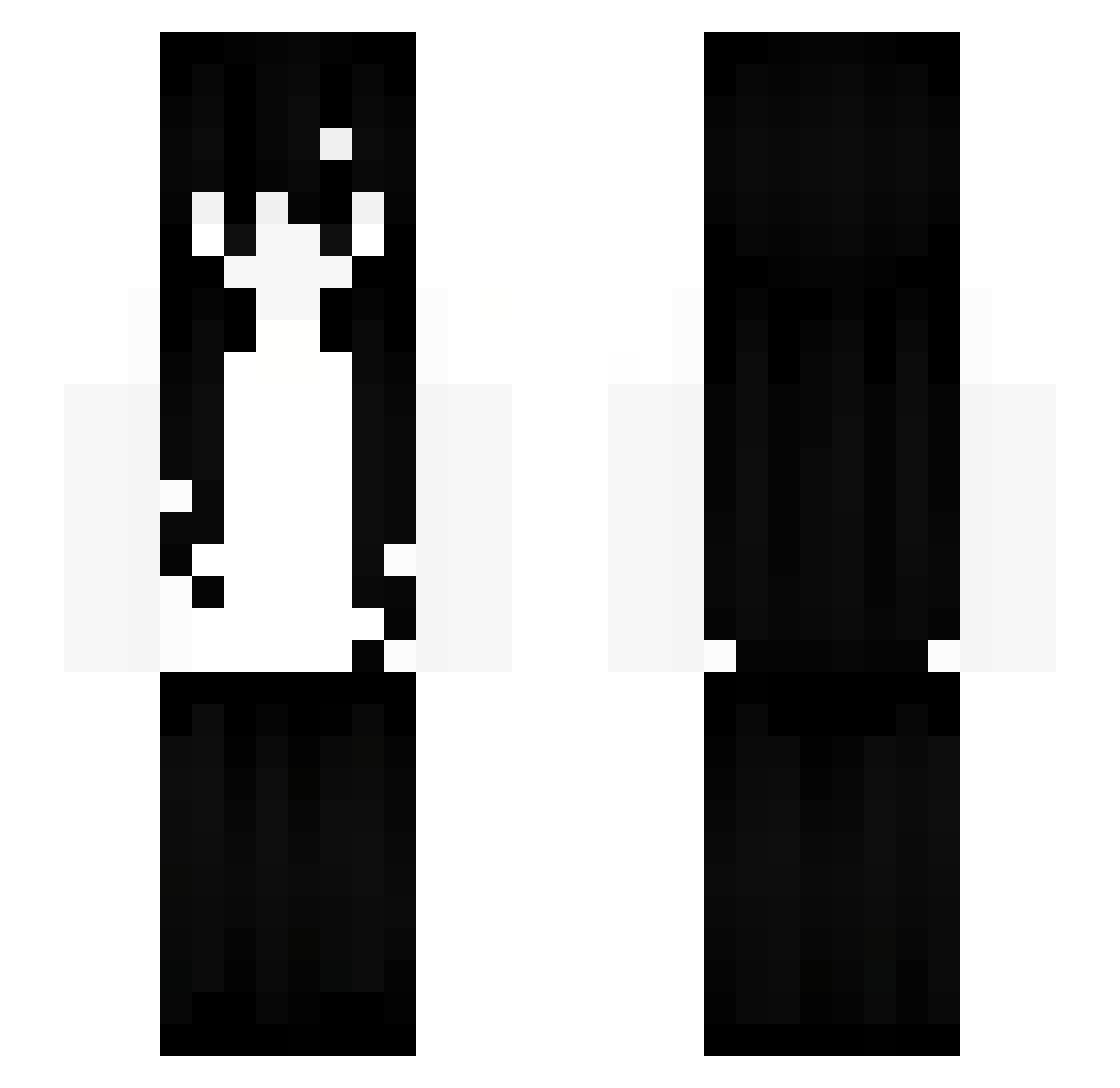 seddya Minecraft skin, front and back view