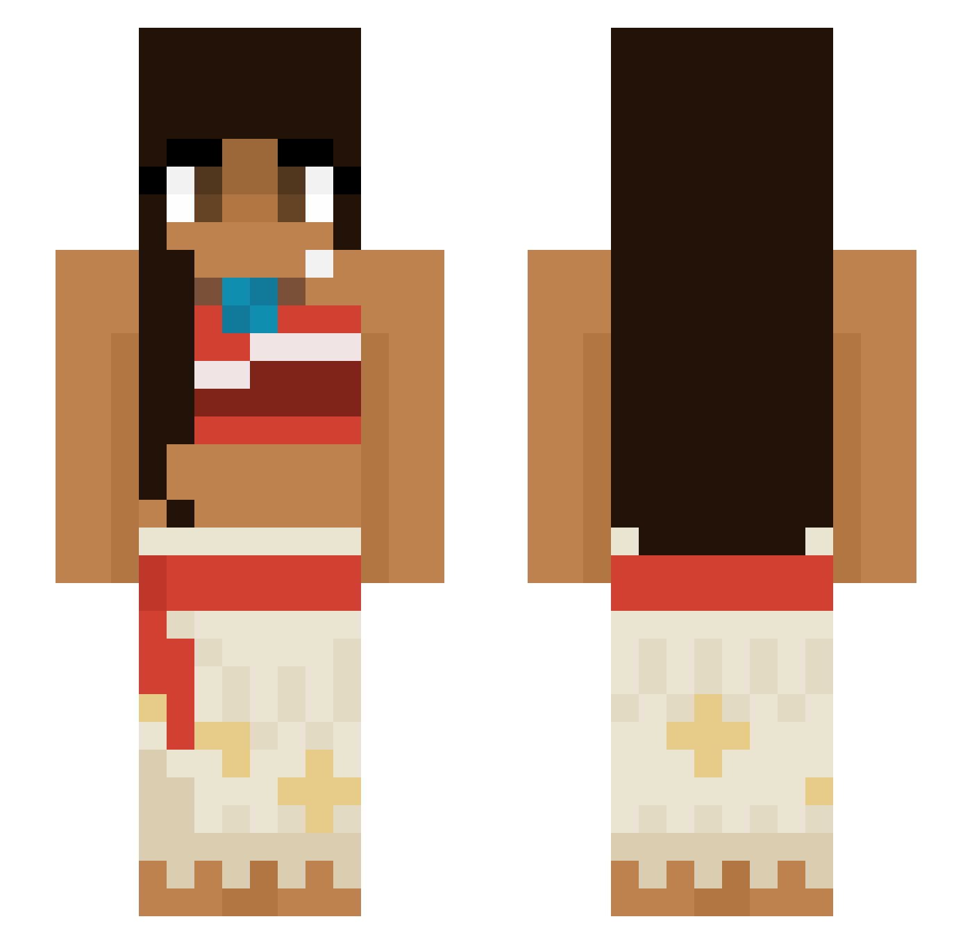 zootyfrooty42 Minecraft skin, front and back view