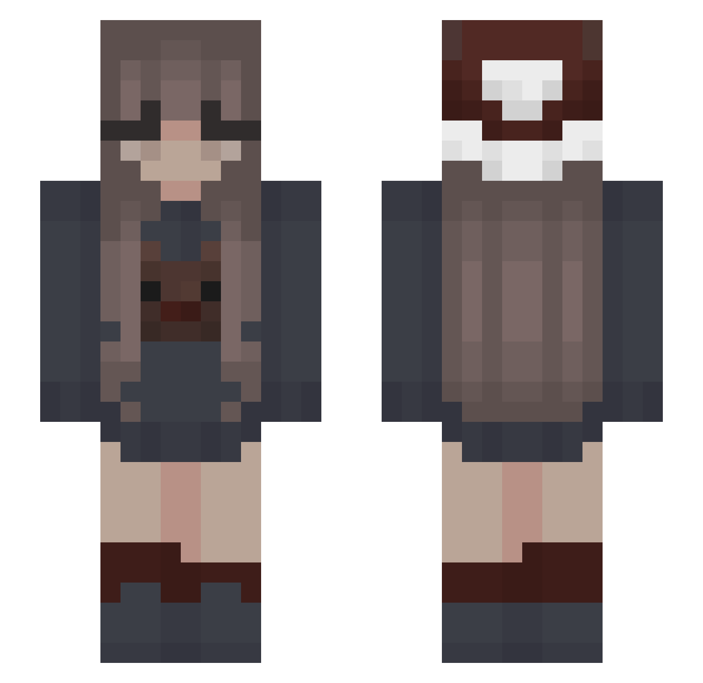 yellowwater291 Minecraft skin, front and back view