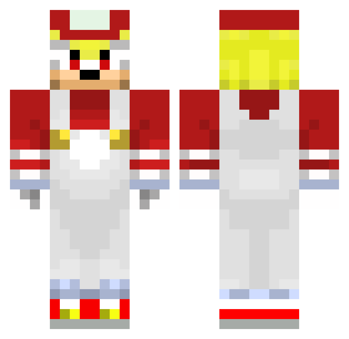Tetra_Sky Minecraft skin, front and back view