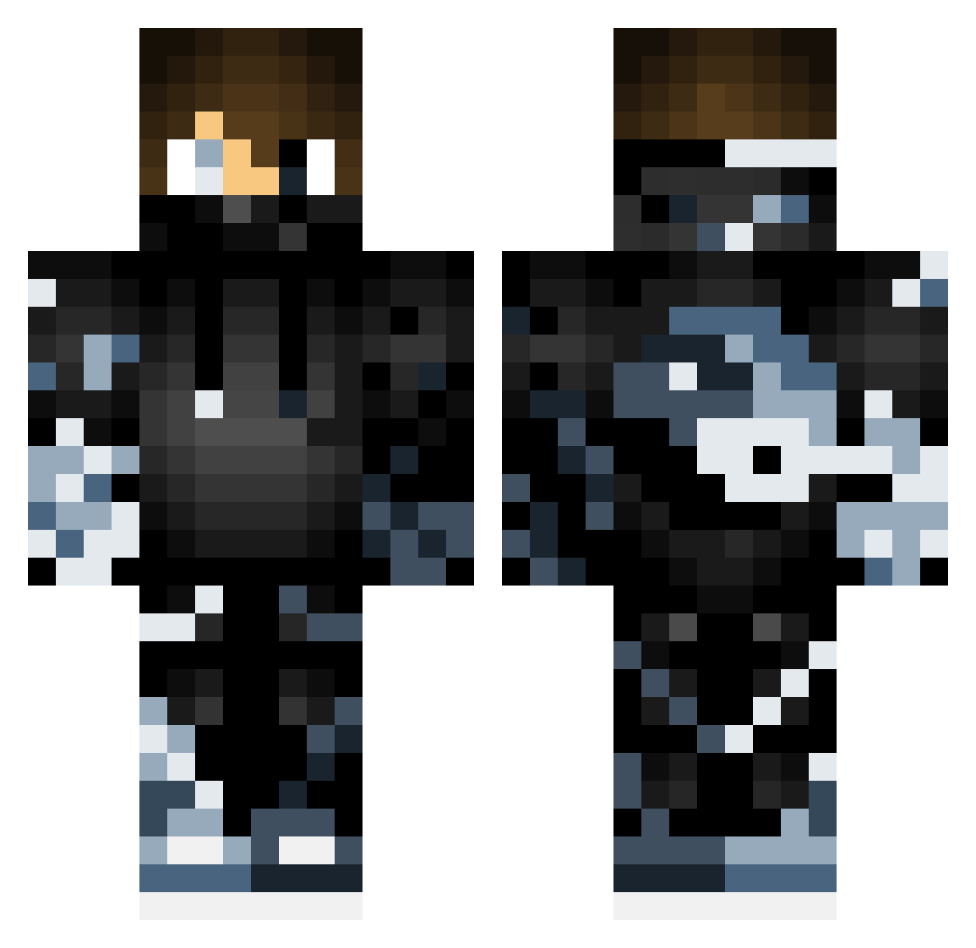 Schneemann112 Minecraft skin, front and back view