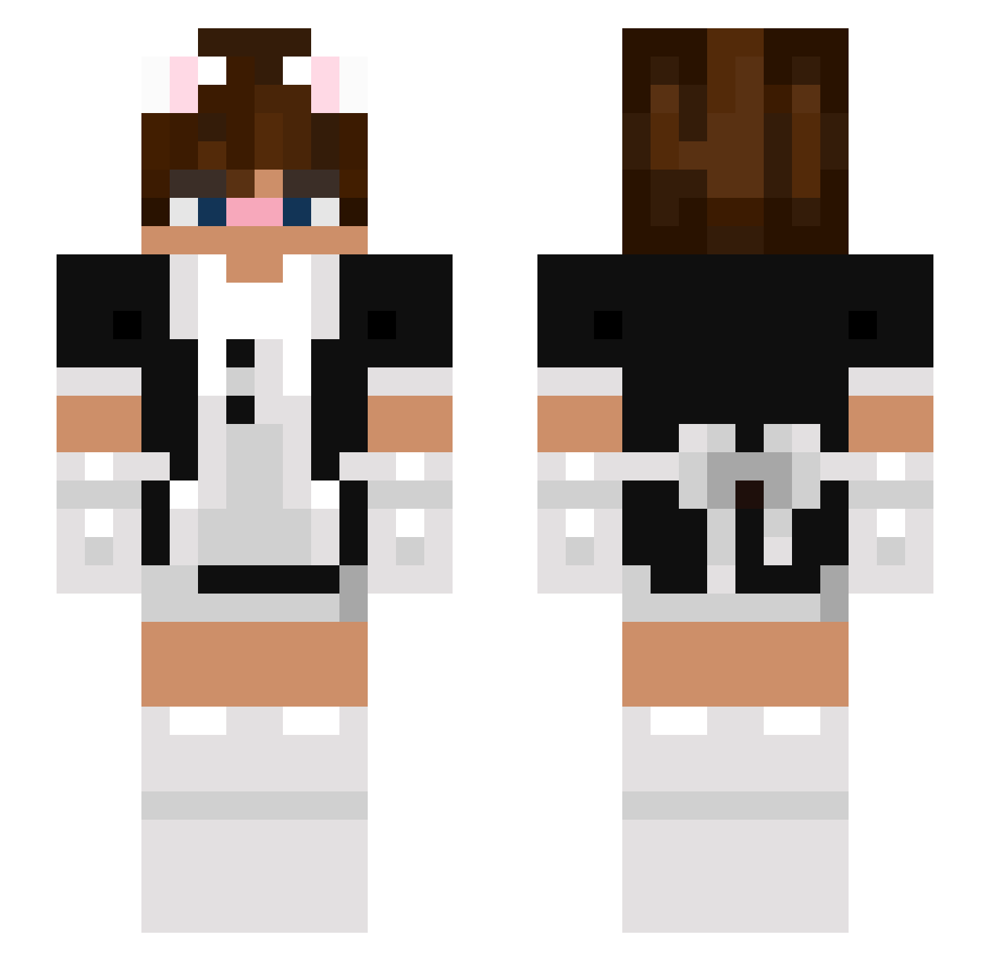 Proccessing Minecraft skin, front and back view