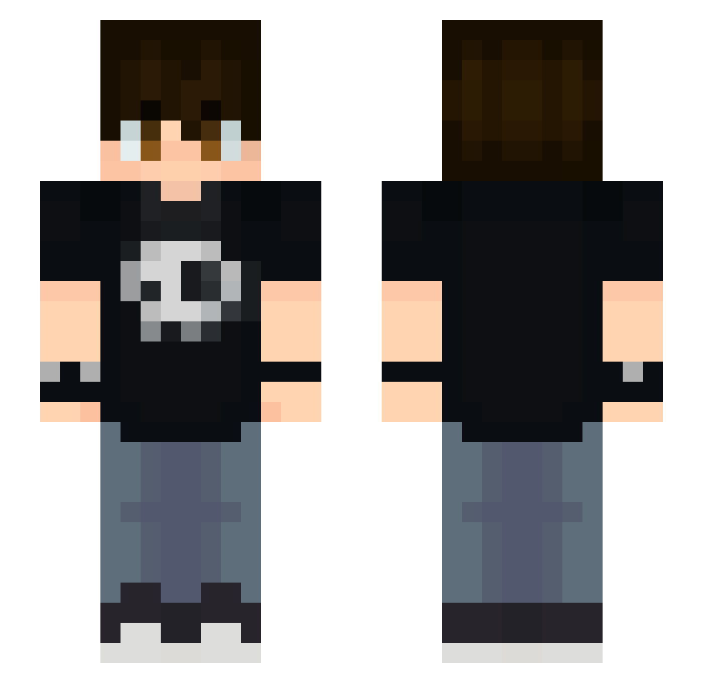 echobyte_ Minecraft skin, front and back view