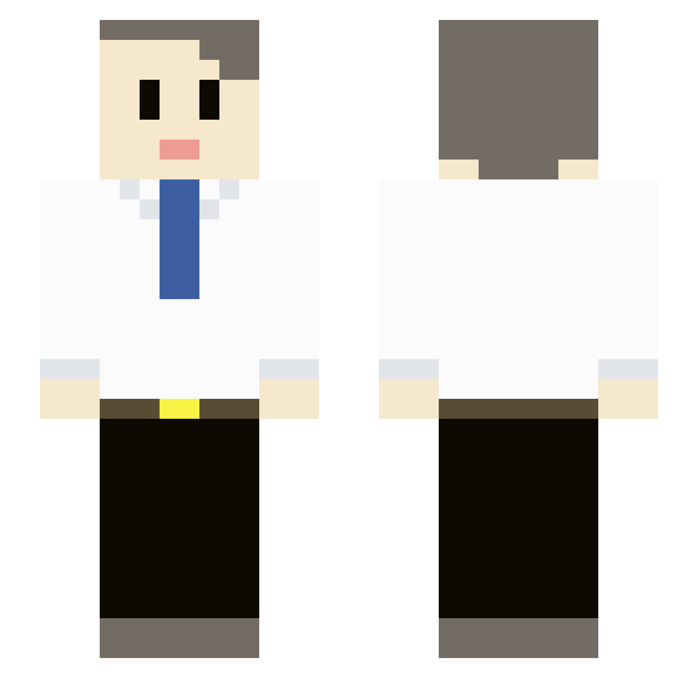 Eduardossss Minecraft skin, front and back view