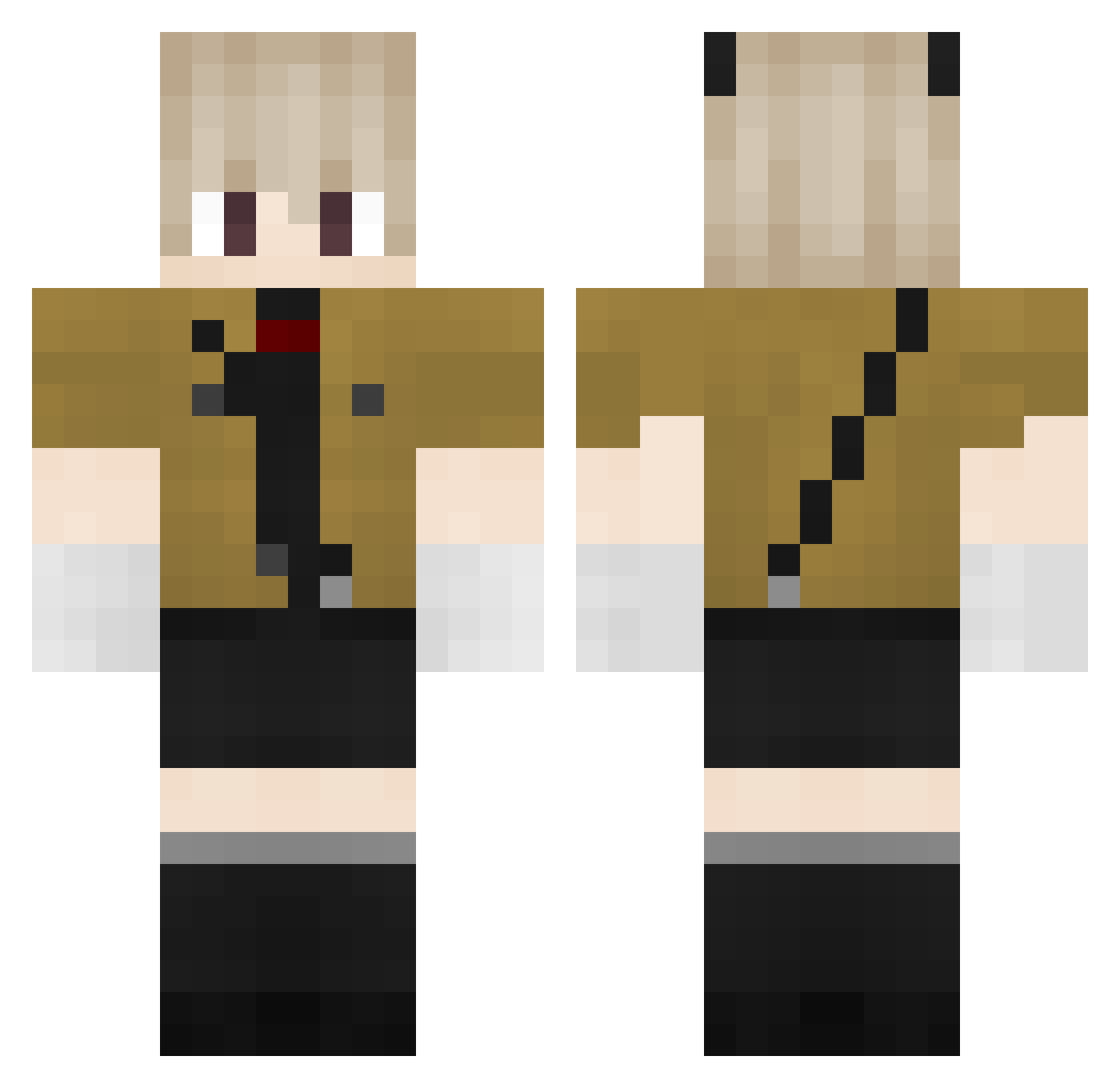 ilovemydog0107 Minecraft skin, front and back view
