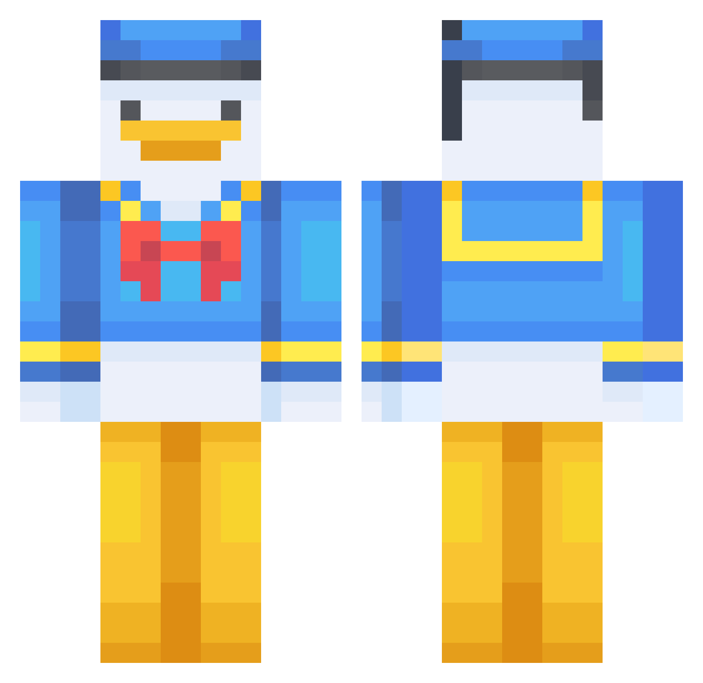 AyiBogan7781 Minecraft skin, front and back view