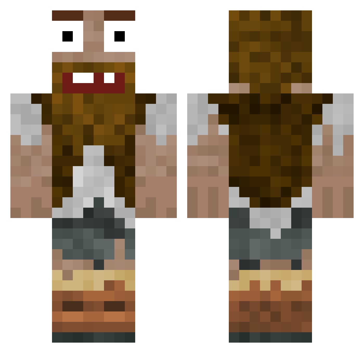seatbelt623 Minecraft skin, front and back view