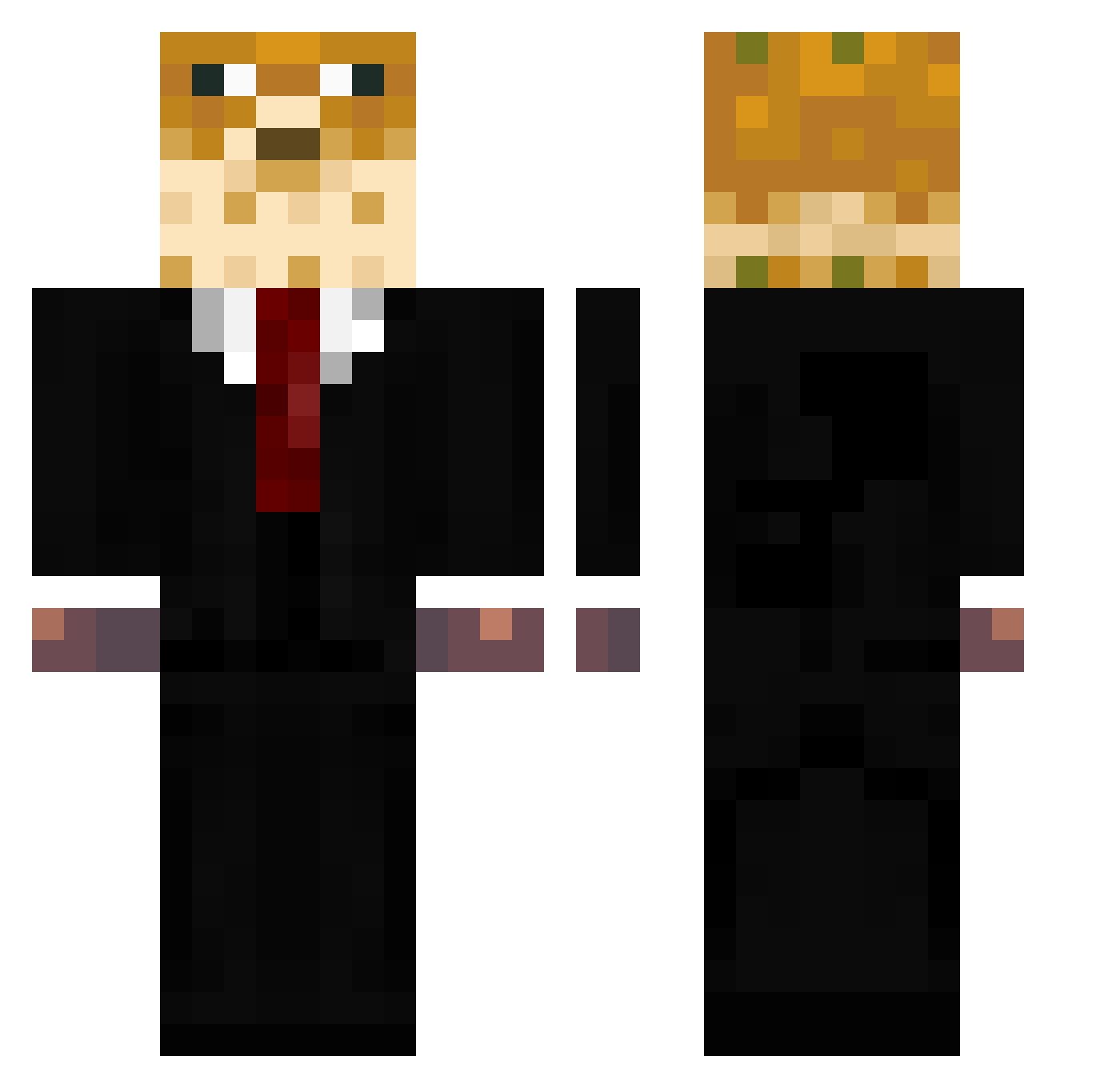 fishes_19 Minecraft skin, front and back view