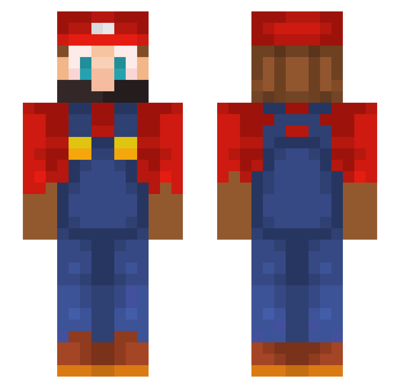 SiLaS_MiNecRaFt_ Minecraft skin, front and back view