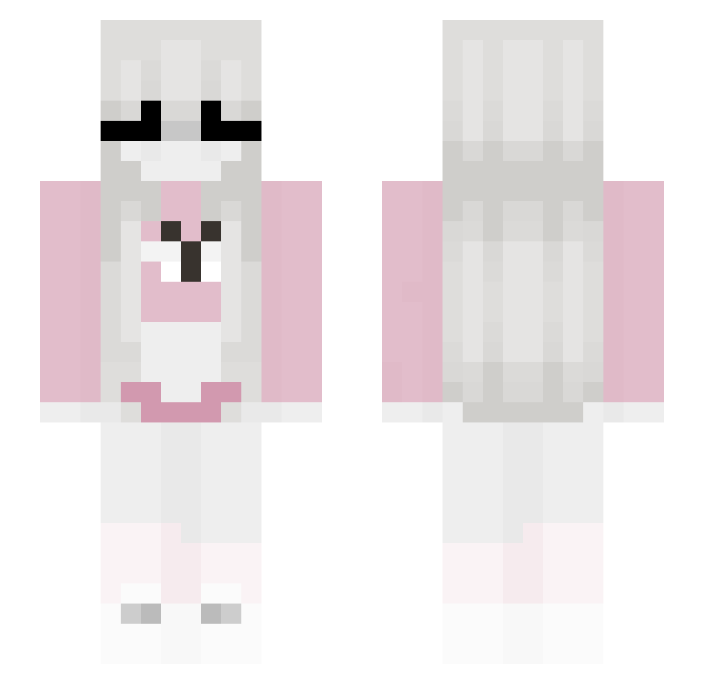 tavsu Minecraft skin, front and back view
