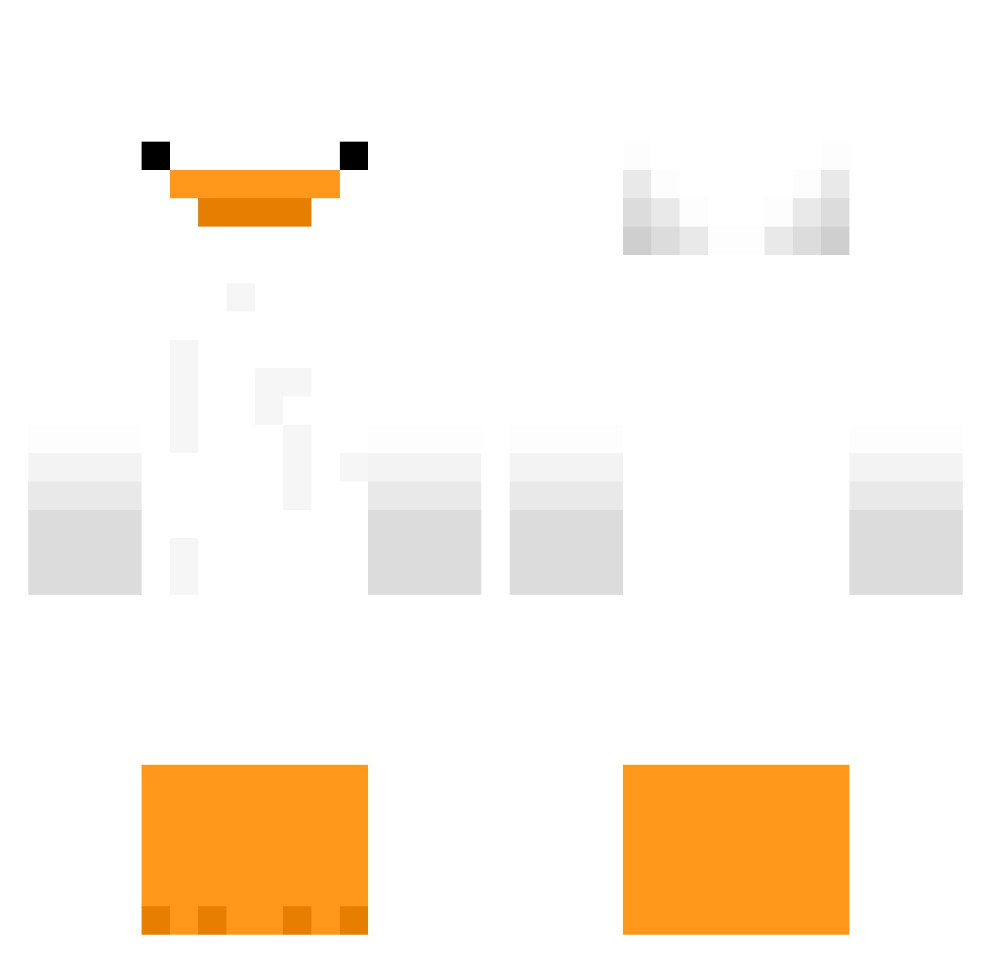 Zaicko Minecraft skin, front and back view