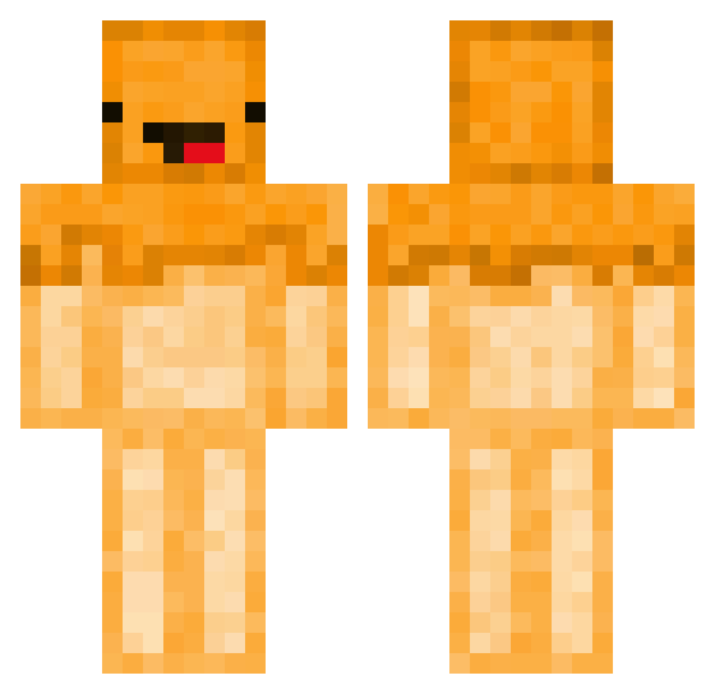 ShortGoober9674 Minecraft skin, front and back view