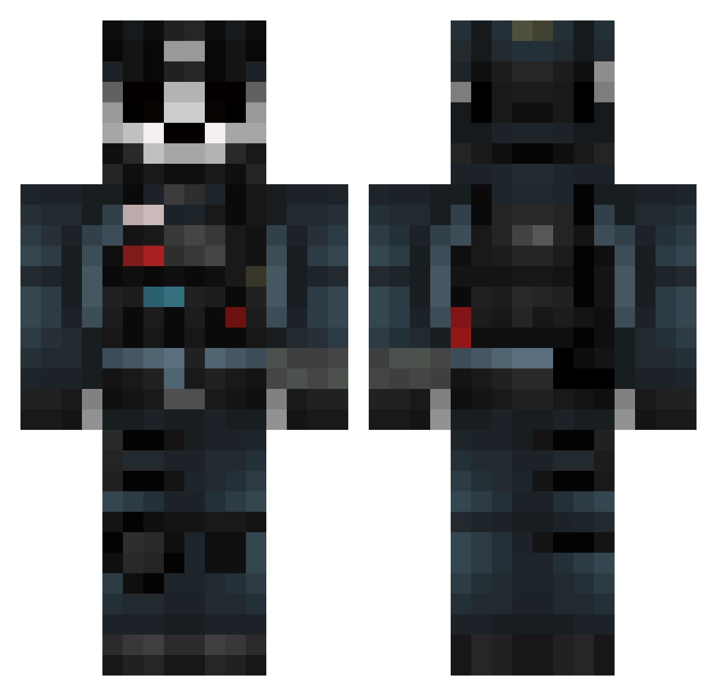 C00000000LGUY128 Minecraft skin, front and back view