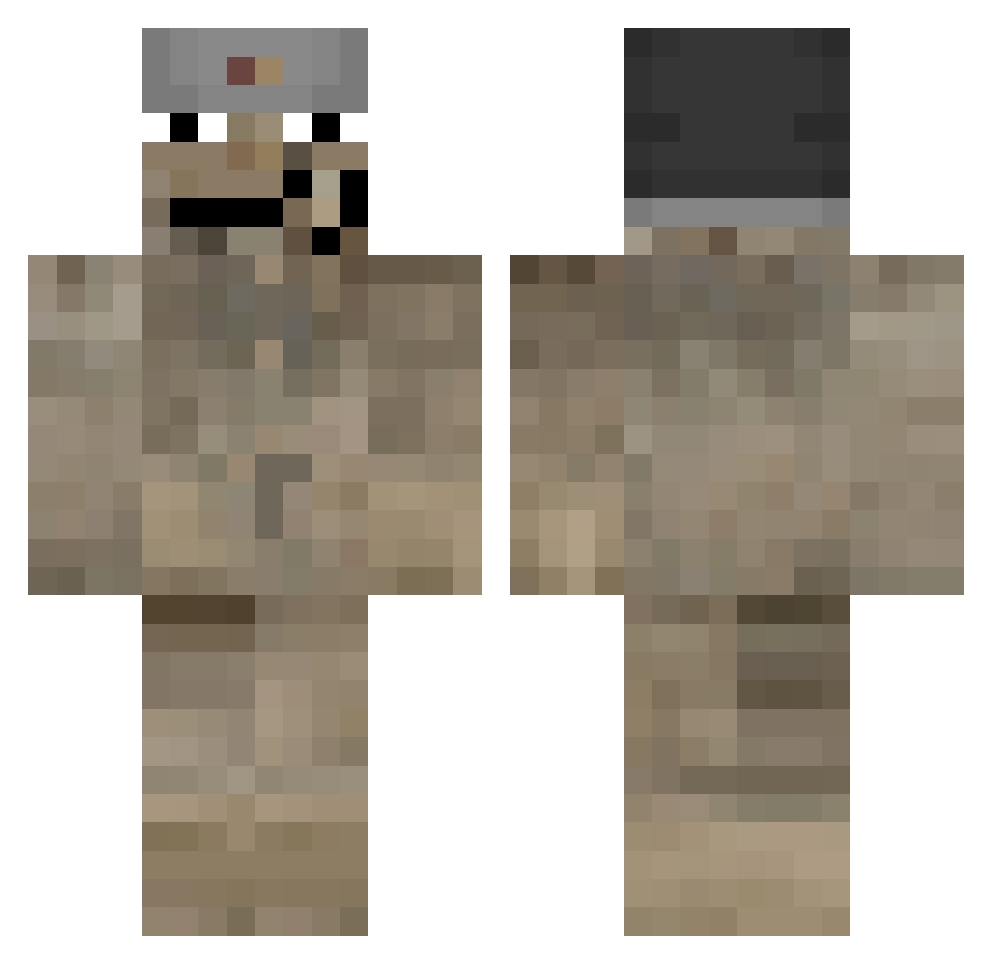 _rolxtronc0 Minecraft skin, front and back view