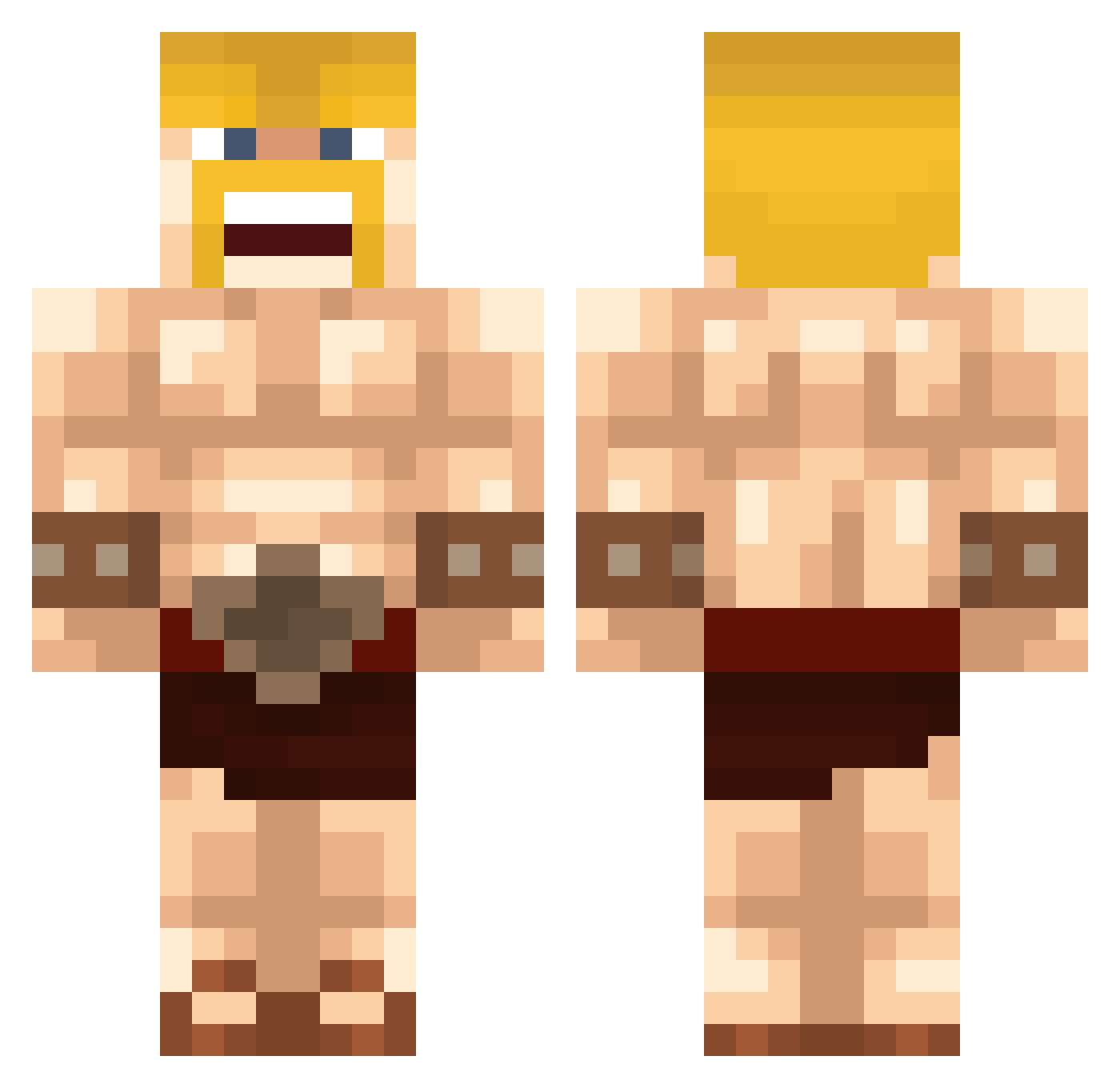 avw_ Minecraft skin, front and back view