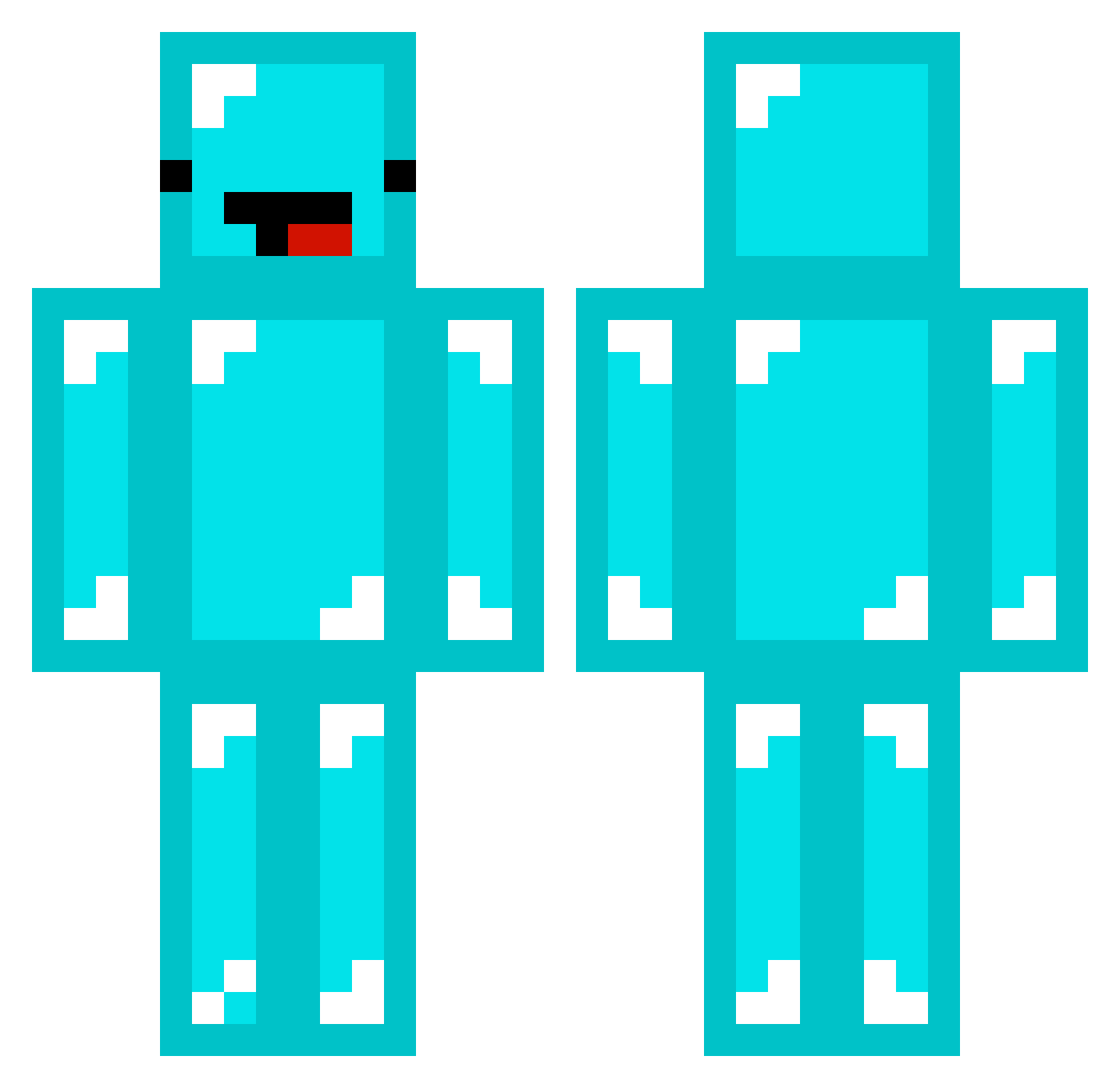 xX_SKYLOS_Xx Minecraft skin, front and back view