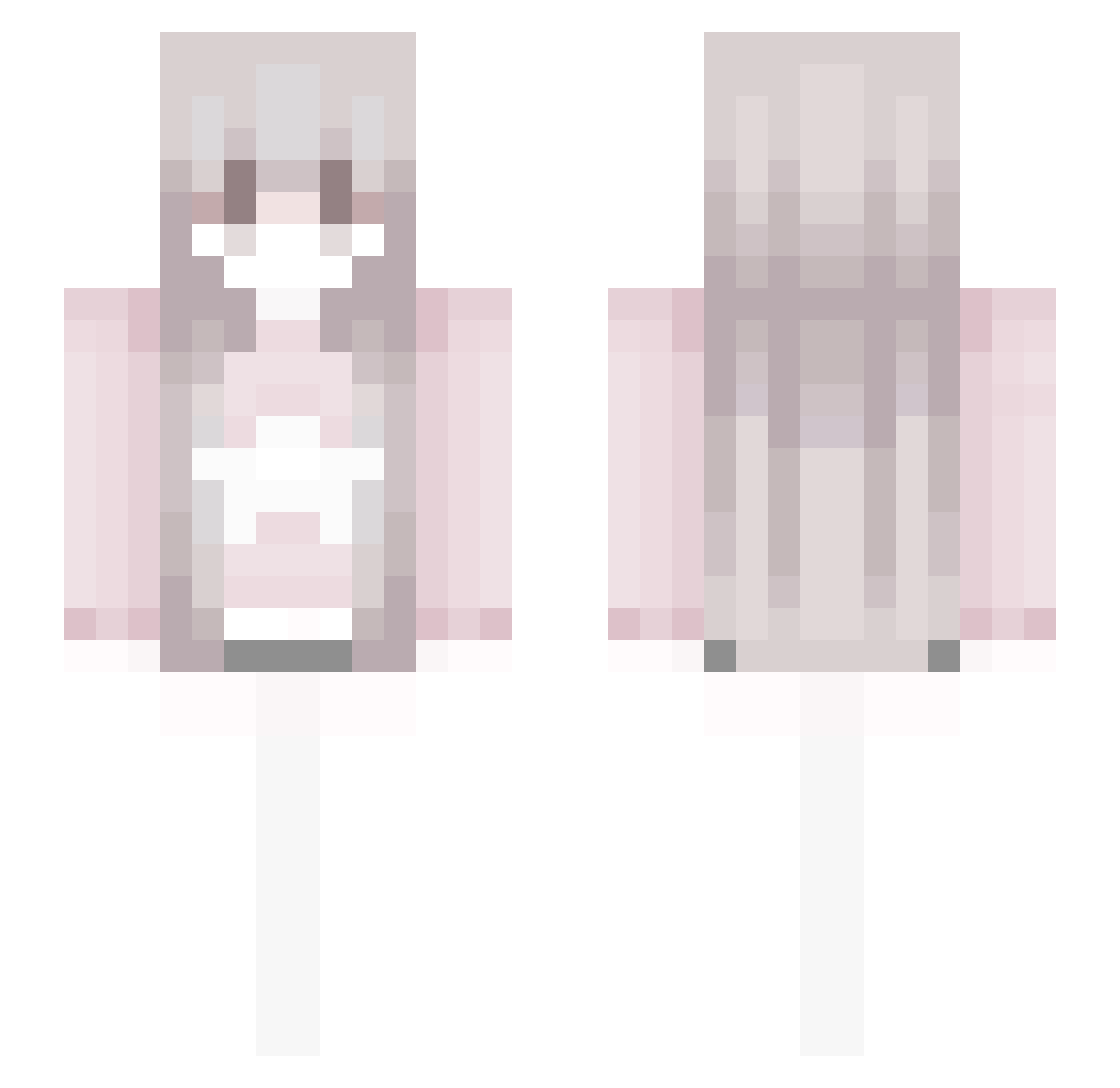 Sodium_NaCl Minecraft skin, front and back view