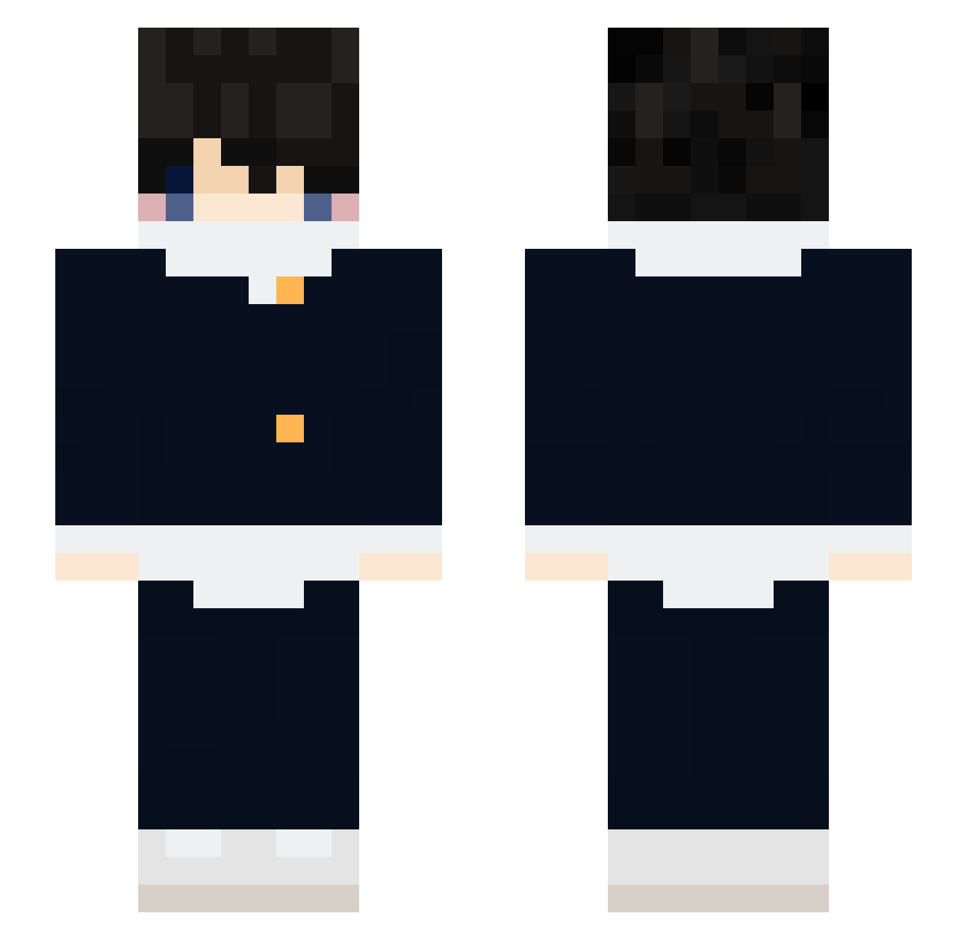 Ryotaa_ Minecraft skin, front and back view