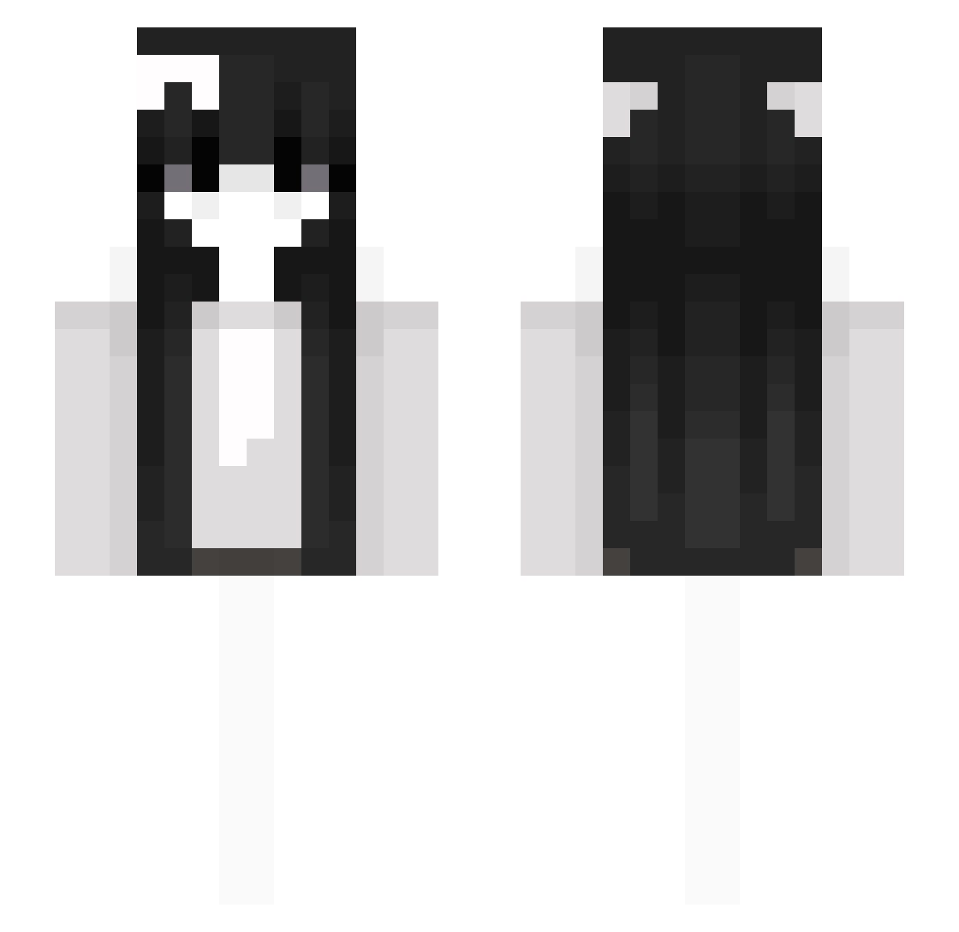 Toreador1337 Minecraft skin, front and back view