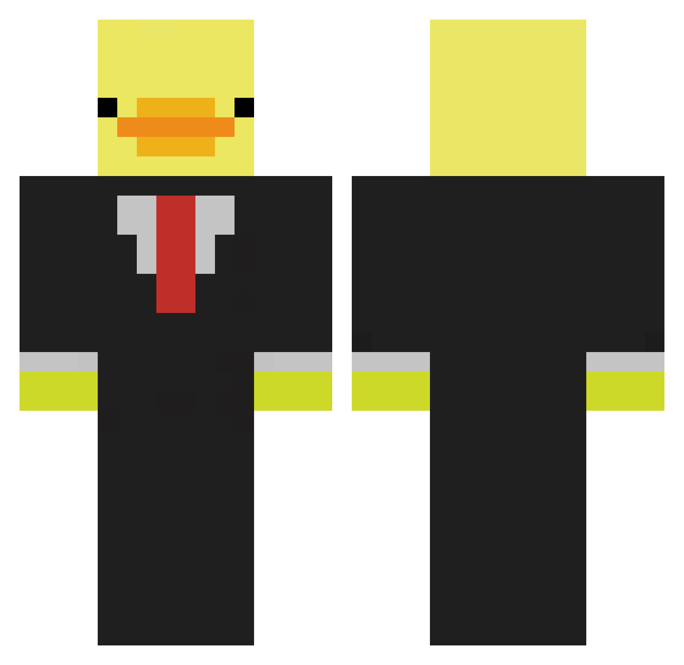 Putelnik_199 Minecraft skin, front and back view
