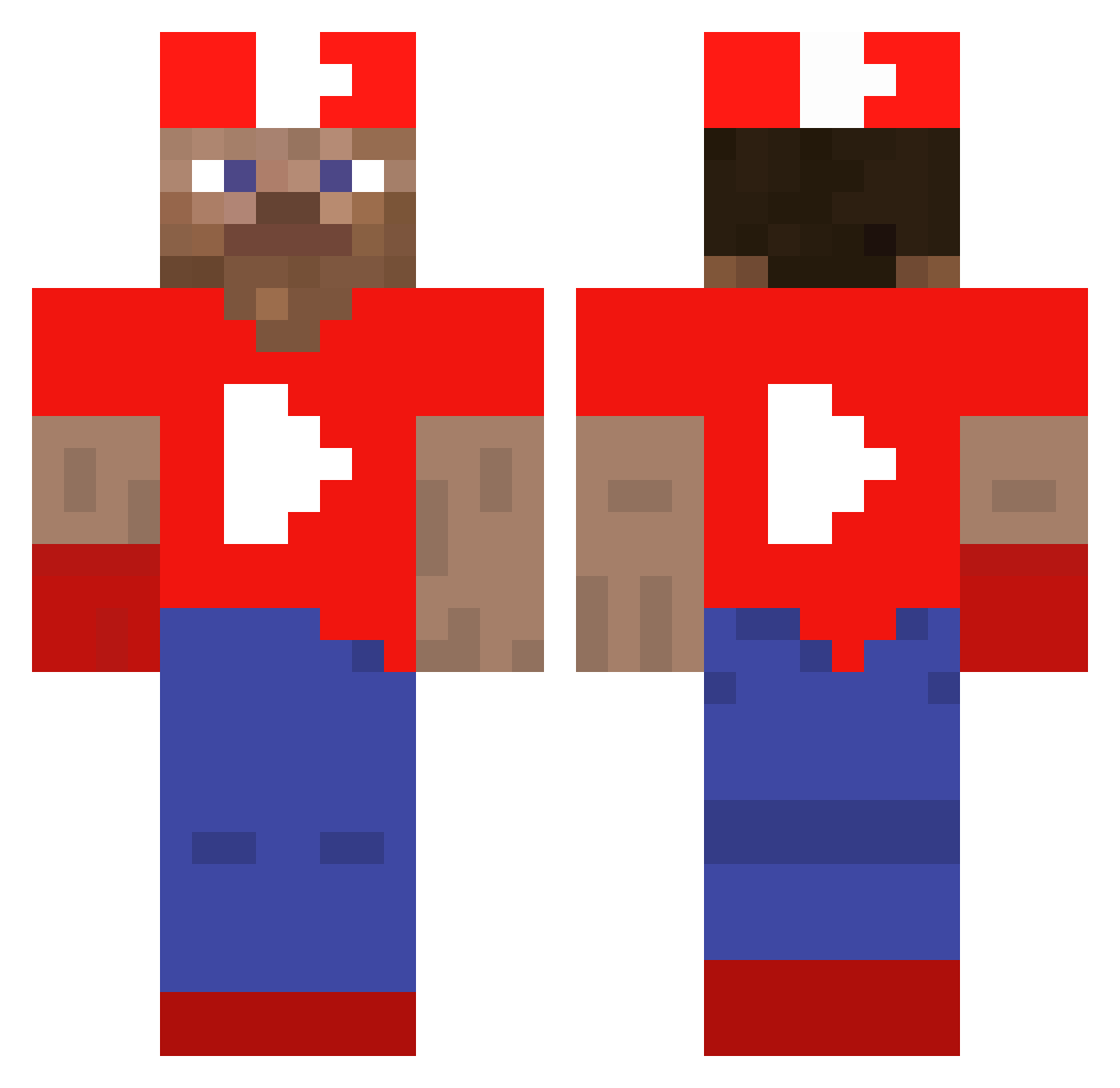 loffdawg Minecraft skin, front and back view